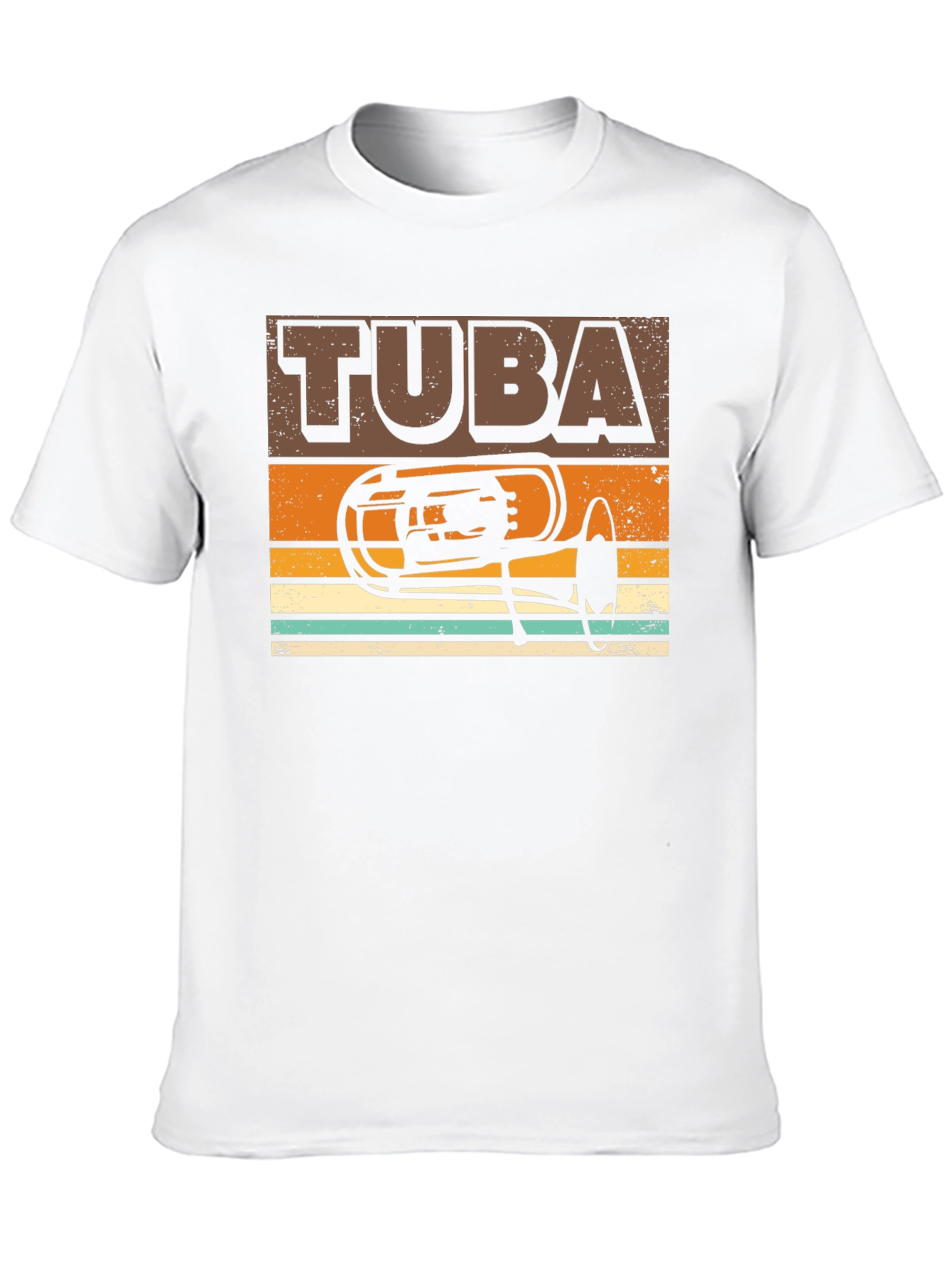 Retro Tuba Graphic Tee - Musicians Gift