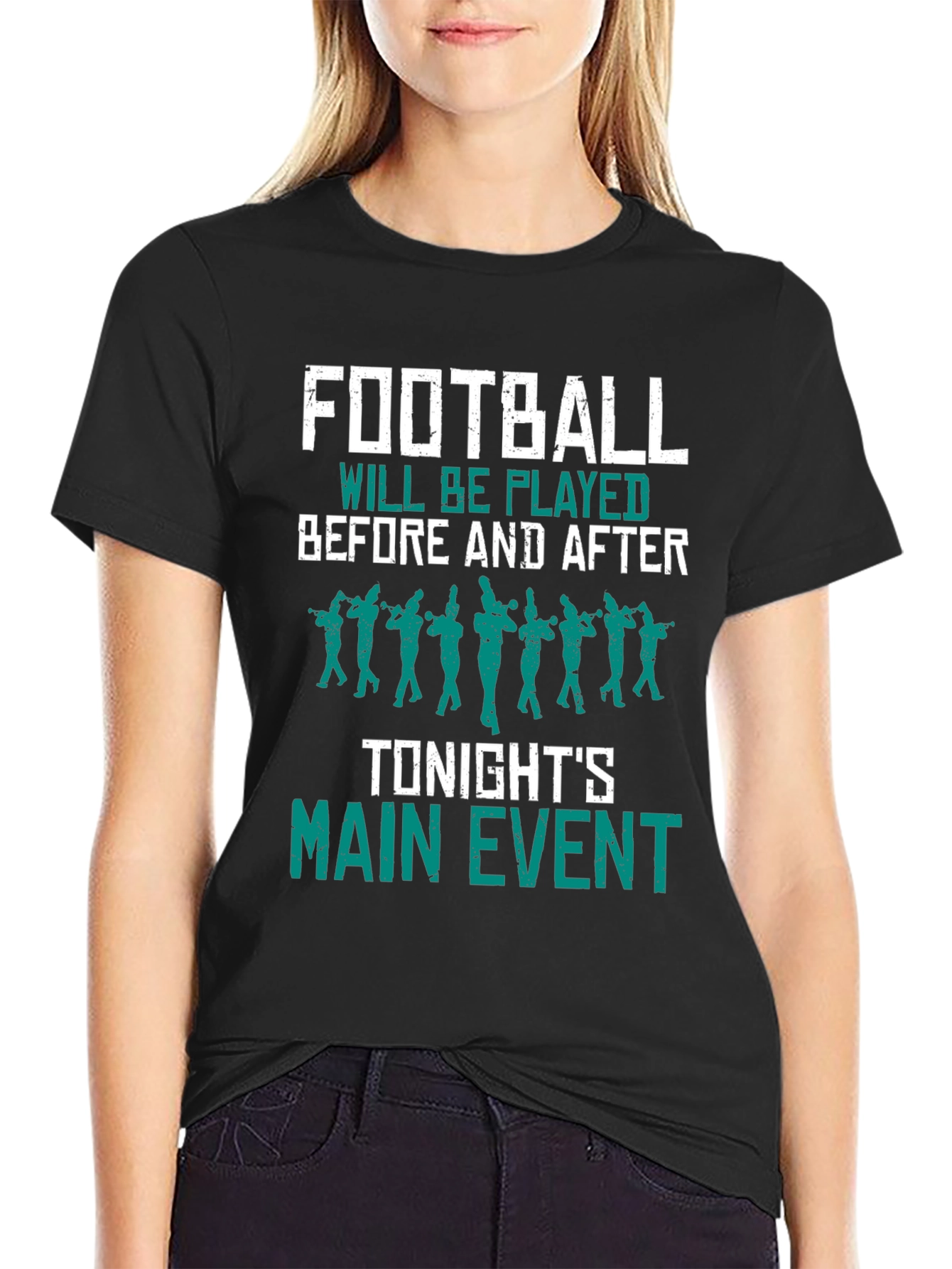 Football Game Day T-Shirt - Marching Band Design