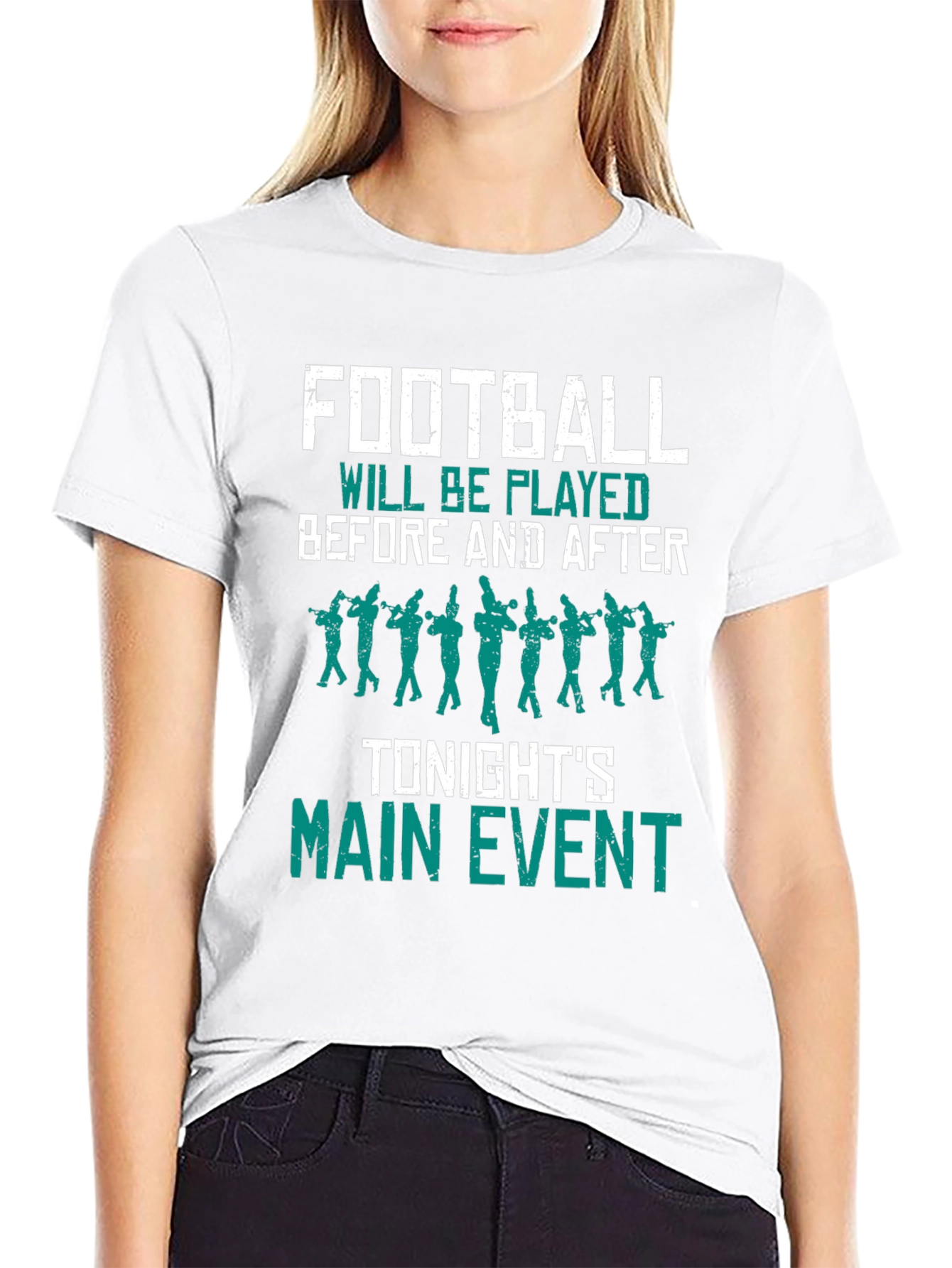 Football Game Day T-Shirt - Marching Band Design