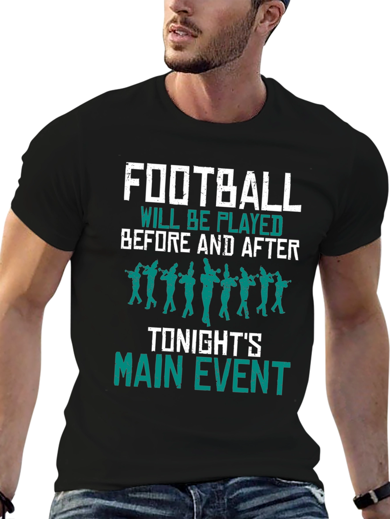 Football Game Day T-Shirt - Marching Band Design