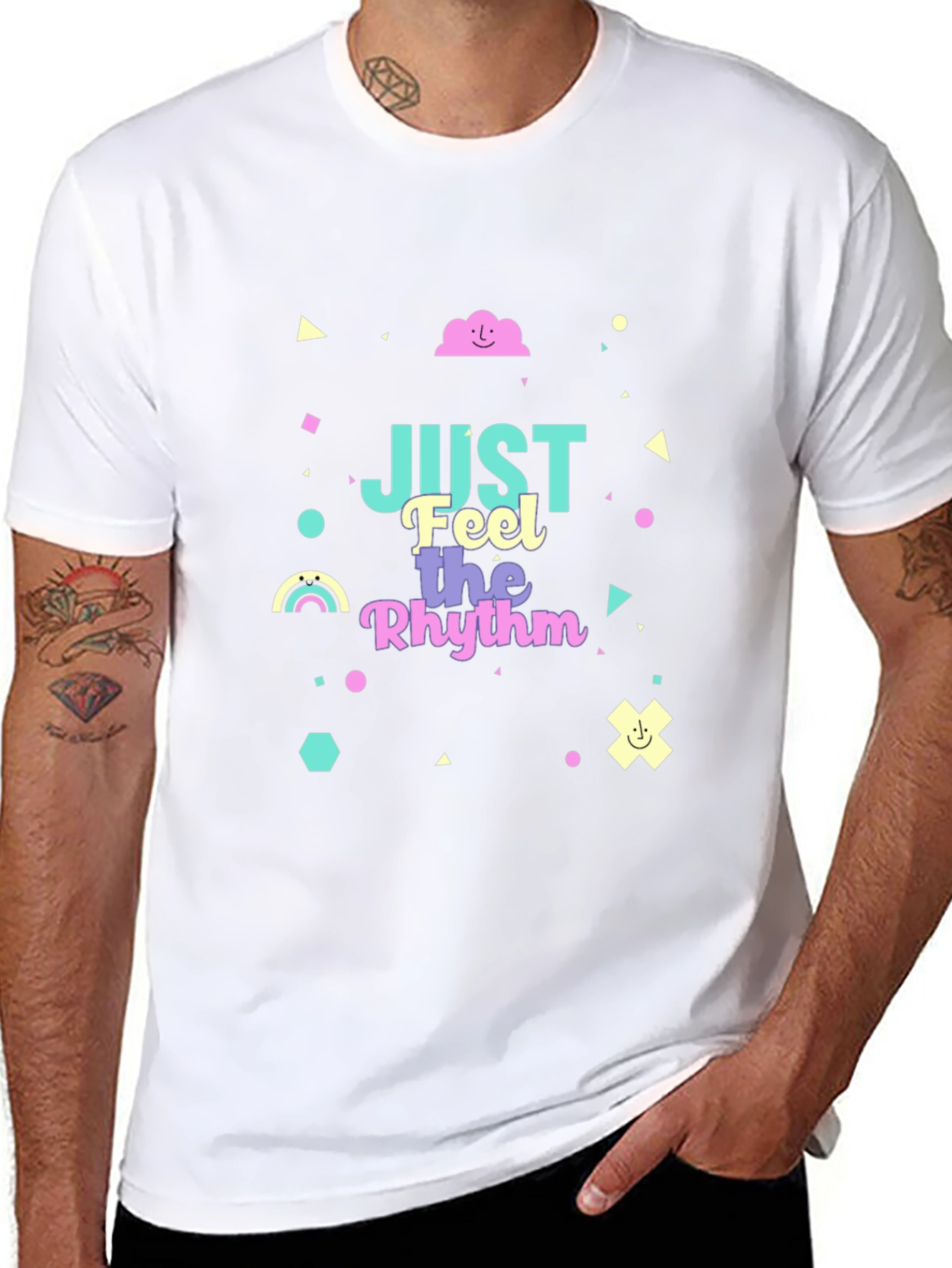 Just Feel the Rhythm Graphic T-Shirt
