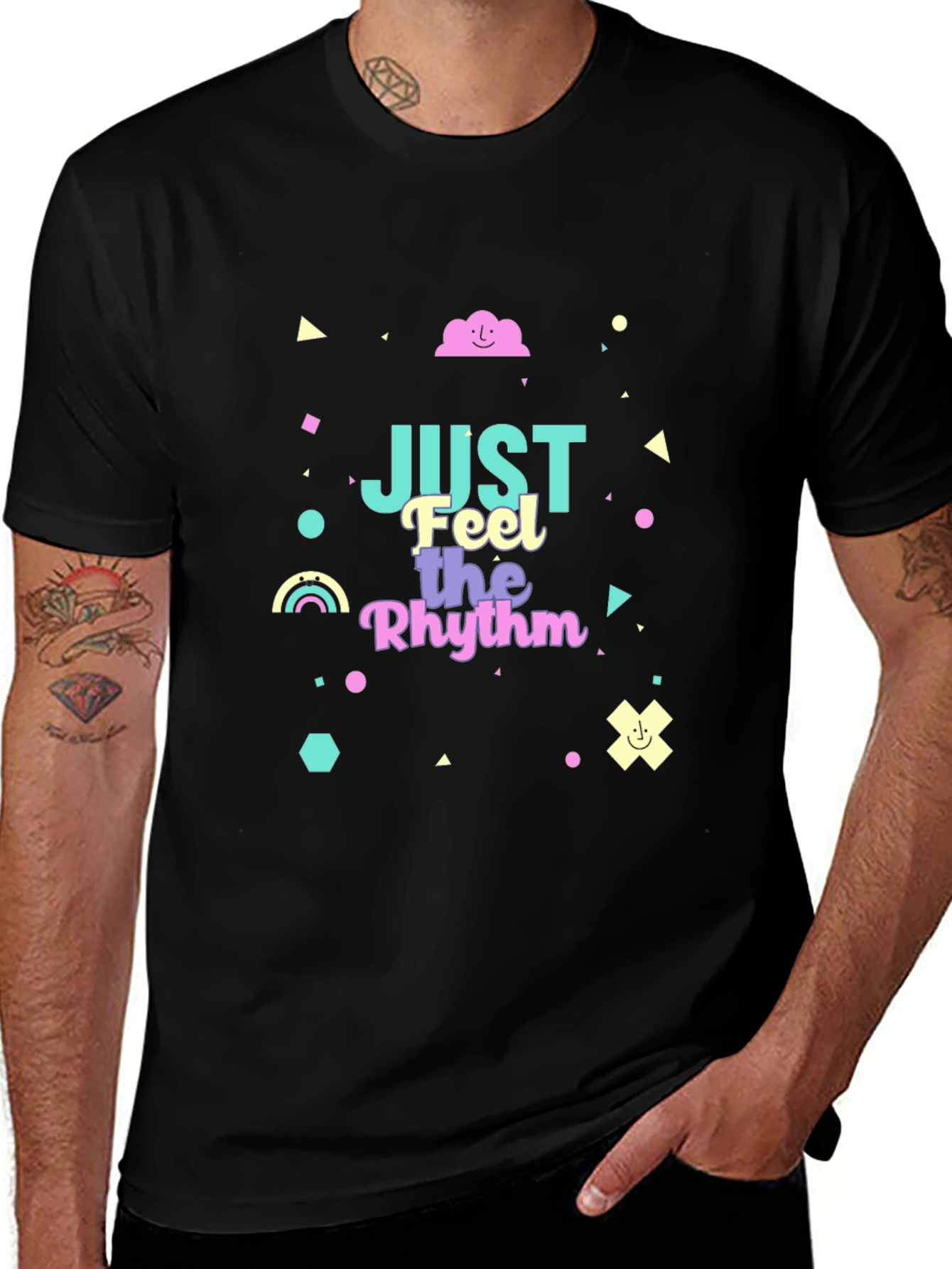 Just Feel the Rhythm Graphic T-Shirt