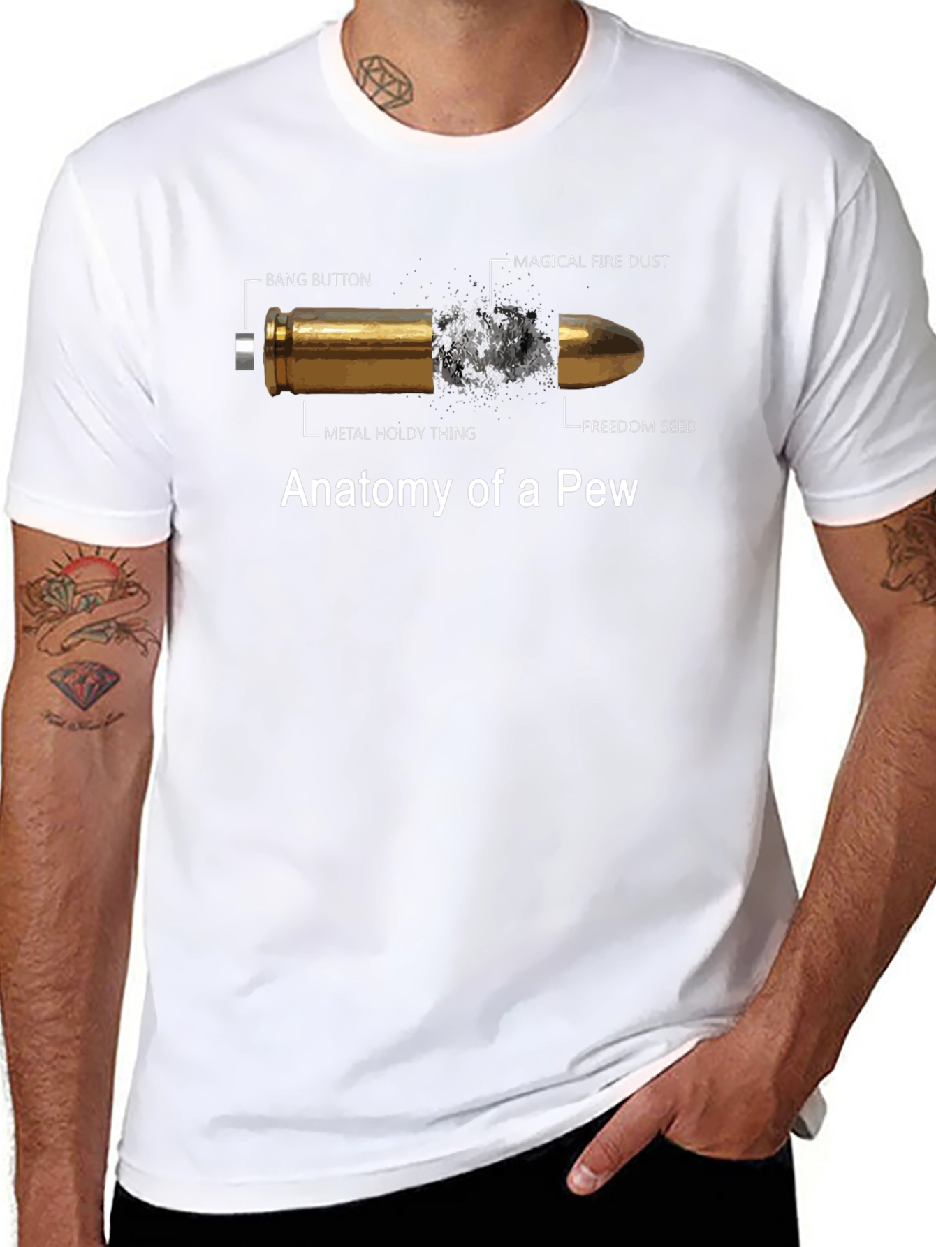 Anatomy of a Pew Funny T-Shirt