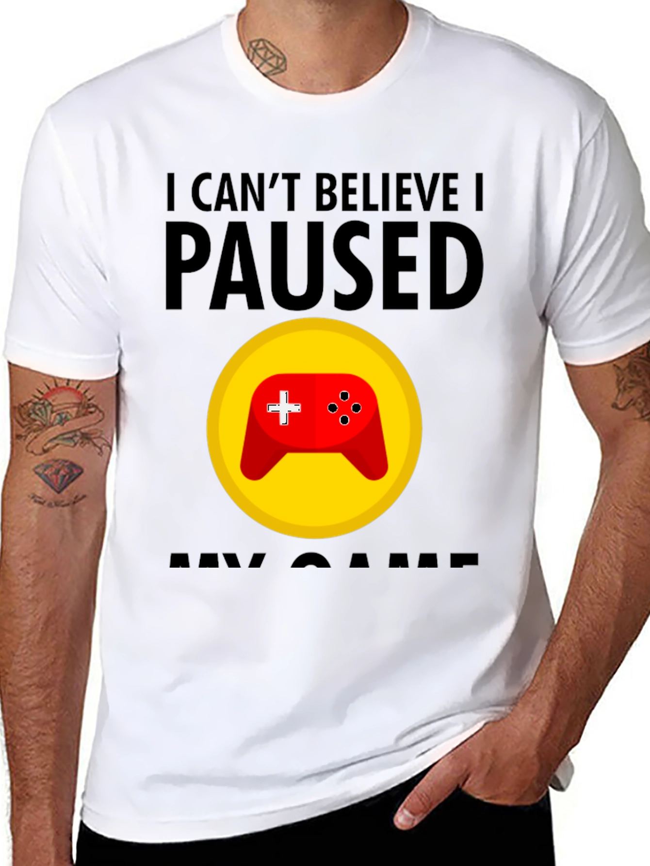 Gamer T-Shirt - I Cant Believe I Paused