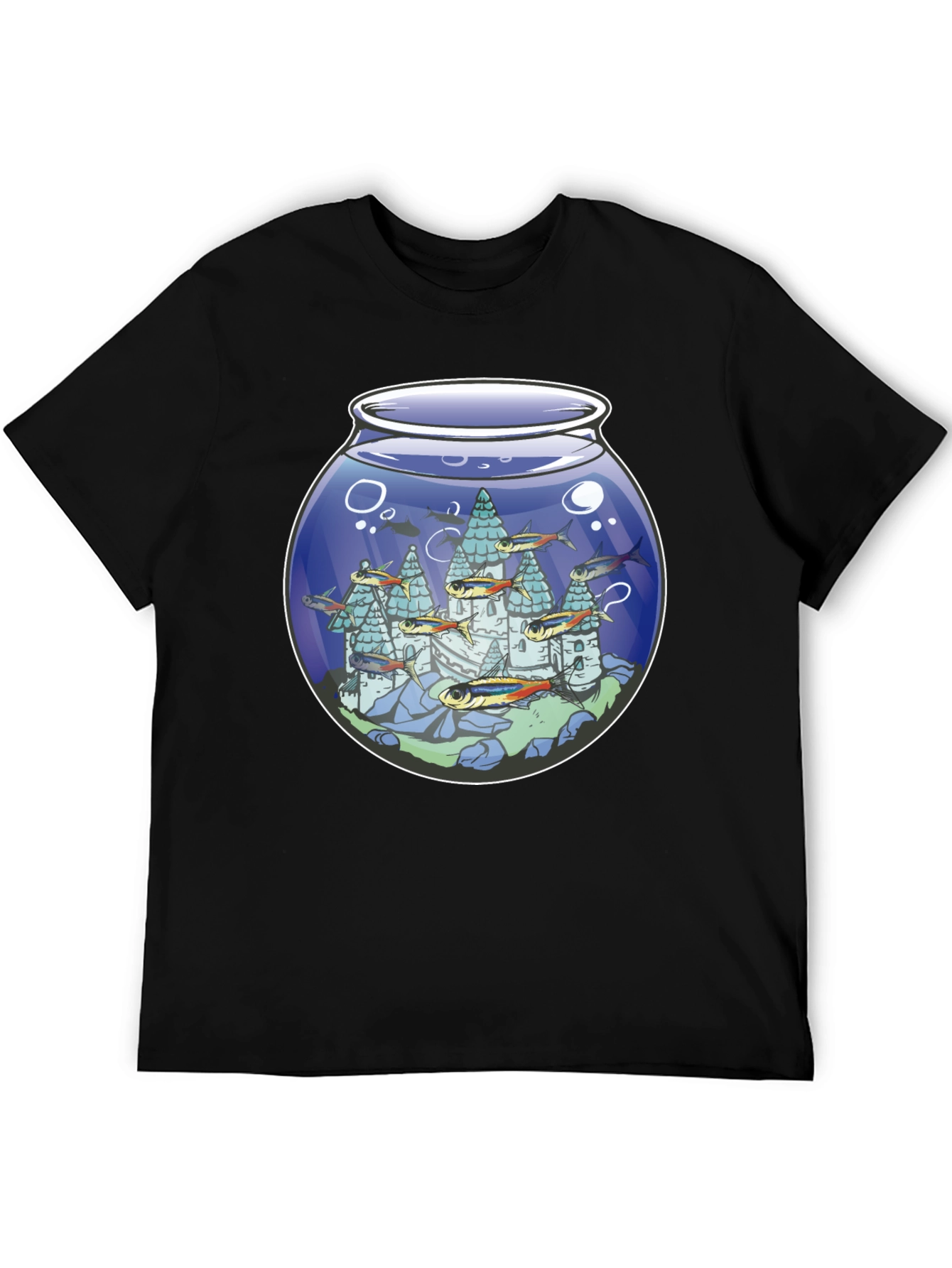 Fishbowl Castle Graphic T-Shirt