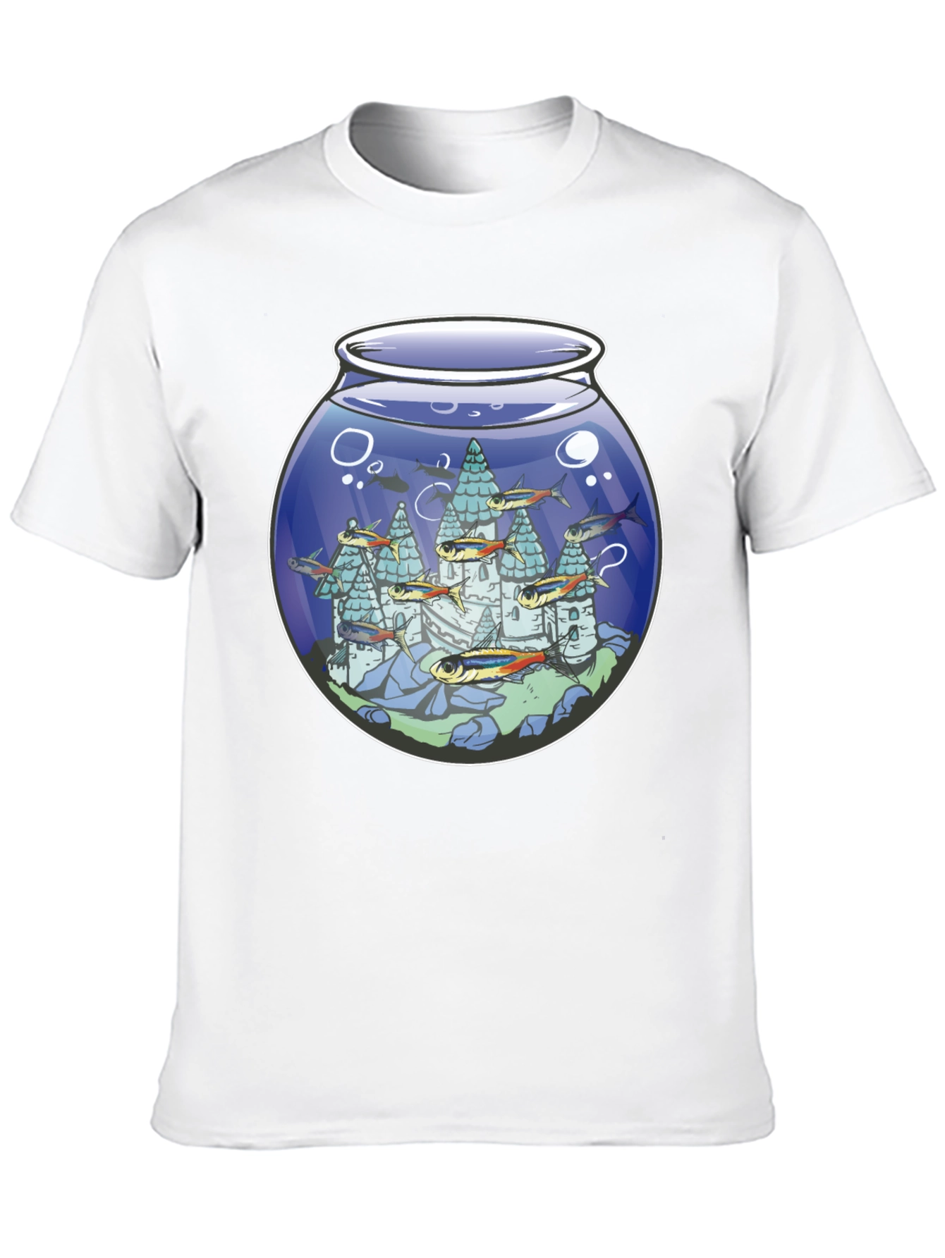 Fishbowl Castle Graphic T-Shirt