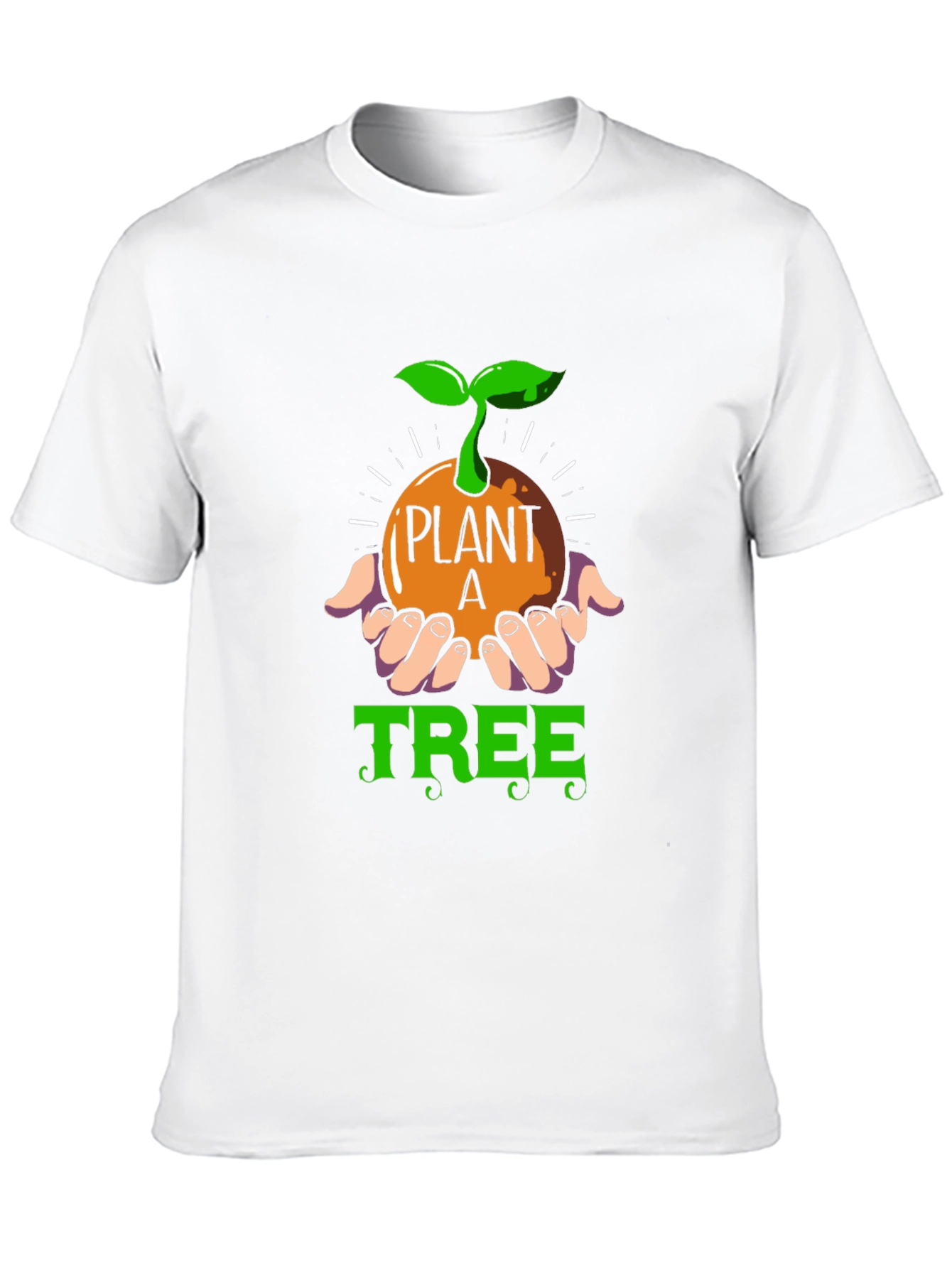 Plant a Tree Graphic Tee - Eco-Friendly Cotton Blend