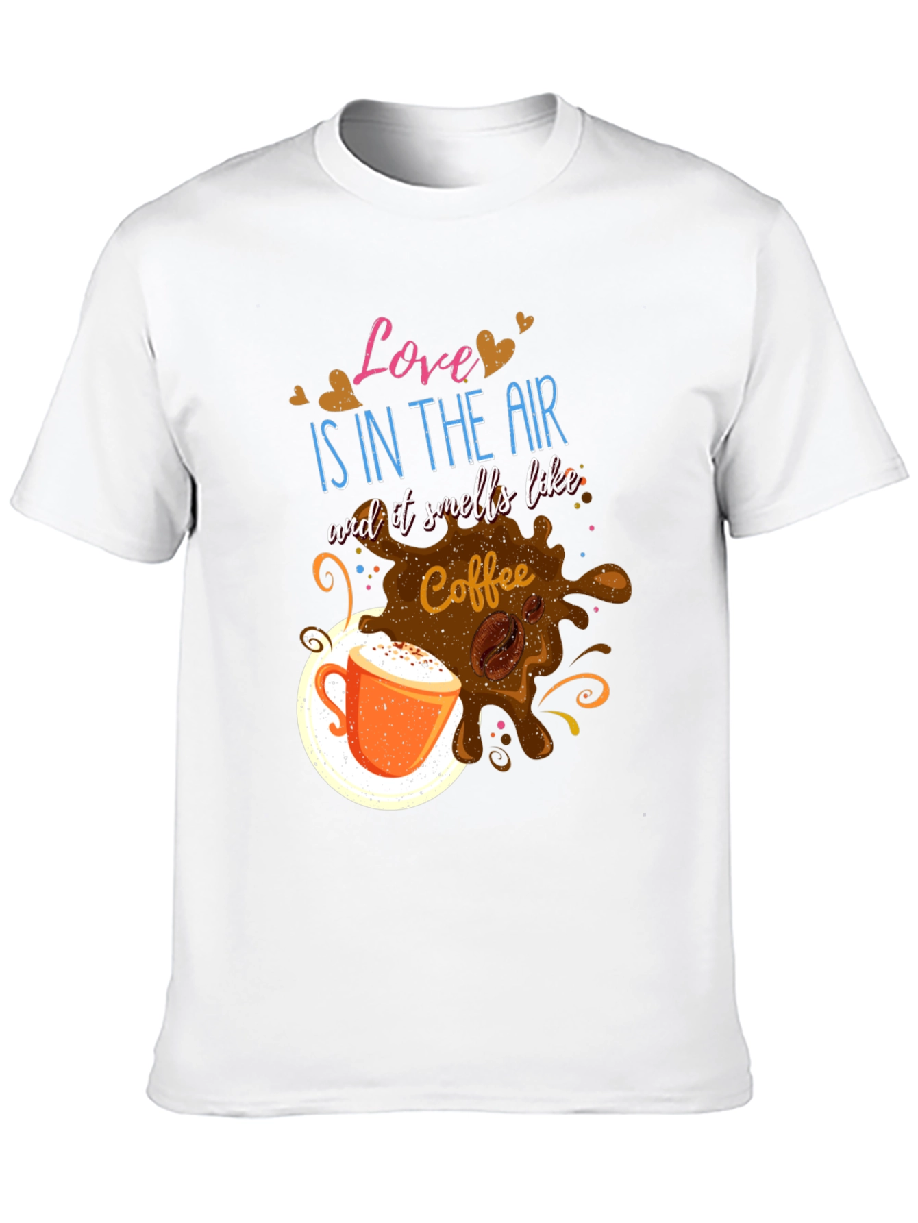 Love Is In The Air Coffee Graphic T-Shirt