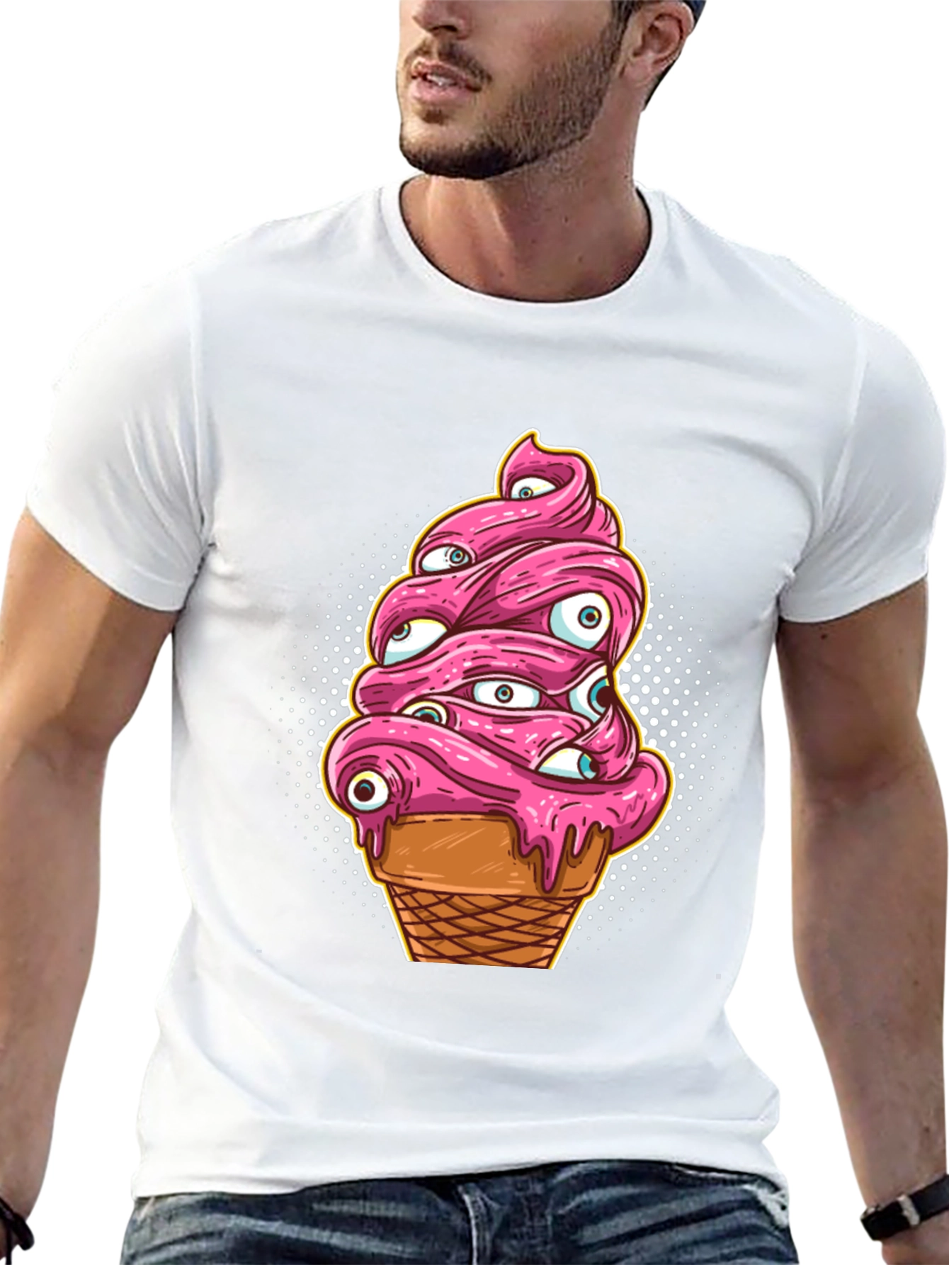 Eye Scream T-Shirt - Creepy Ice Cream Graphic Tee