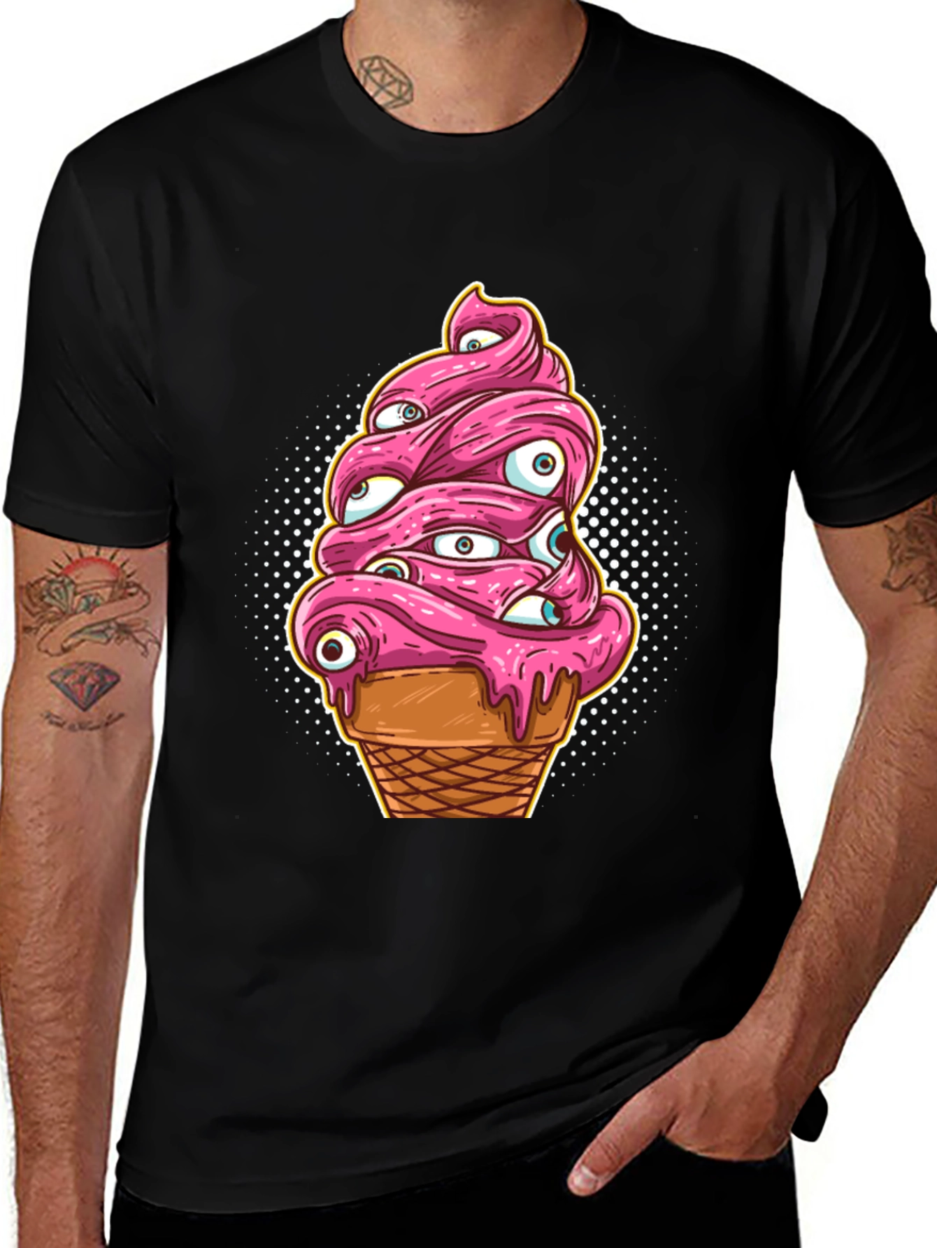 Eye Scream T-Shirt - Creepy Ice Cream Graphic Tee