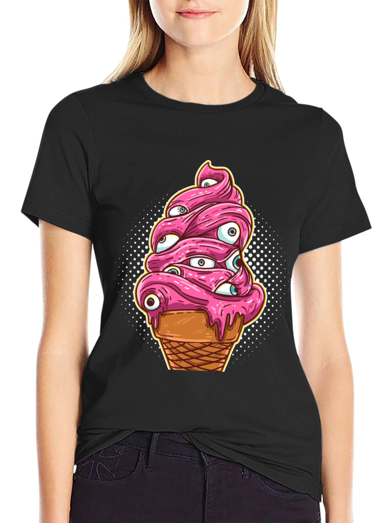 Eye Scream T-Shirt - Creepy Ice Cream Graphic Tee
