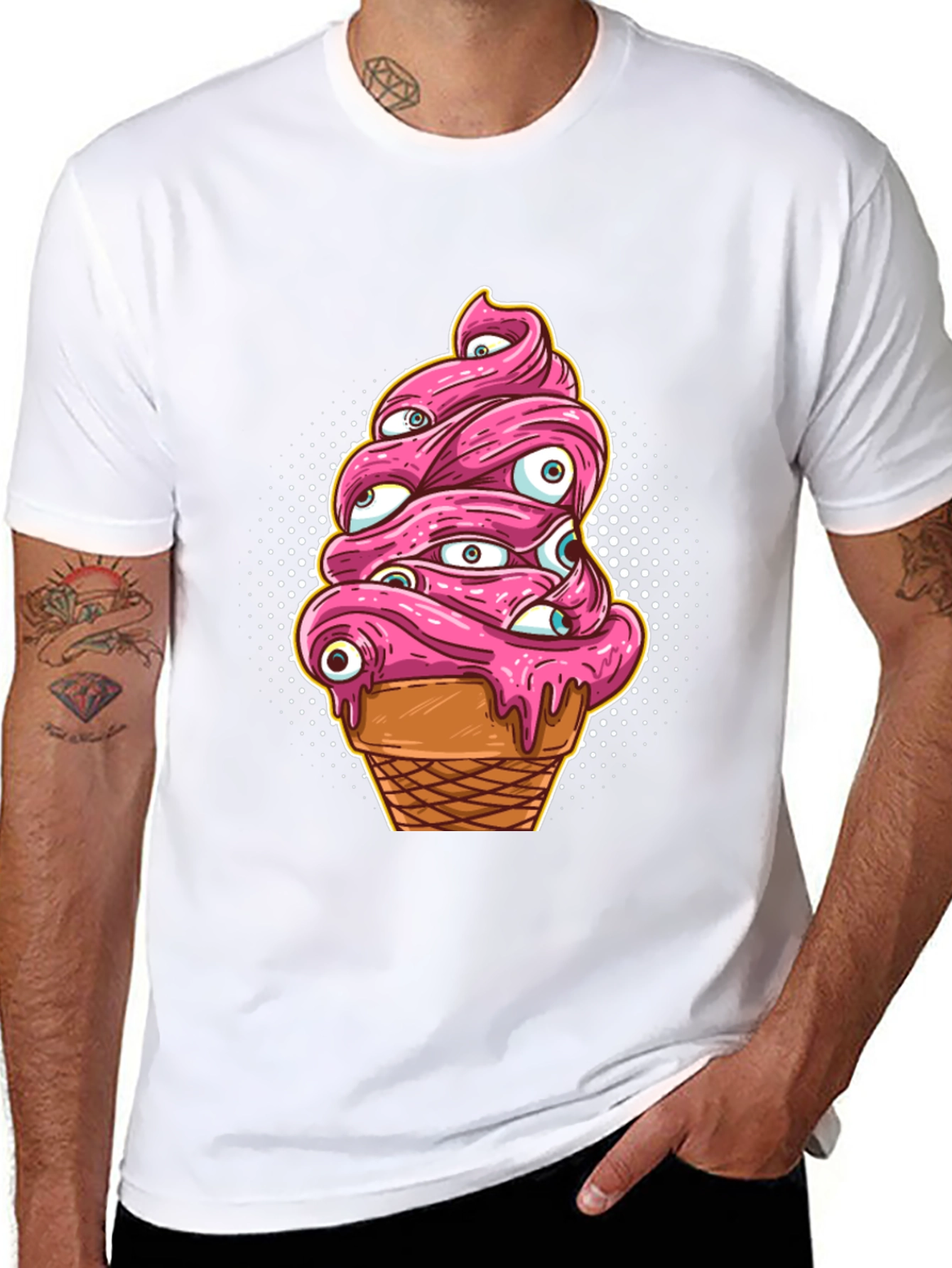 Eye Scream T-Shirt - Creepy Ice Cream Graphic Tee