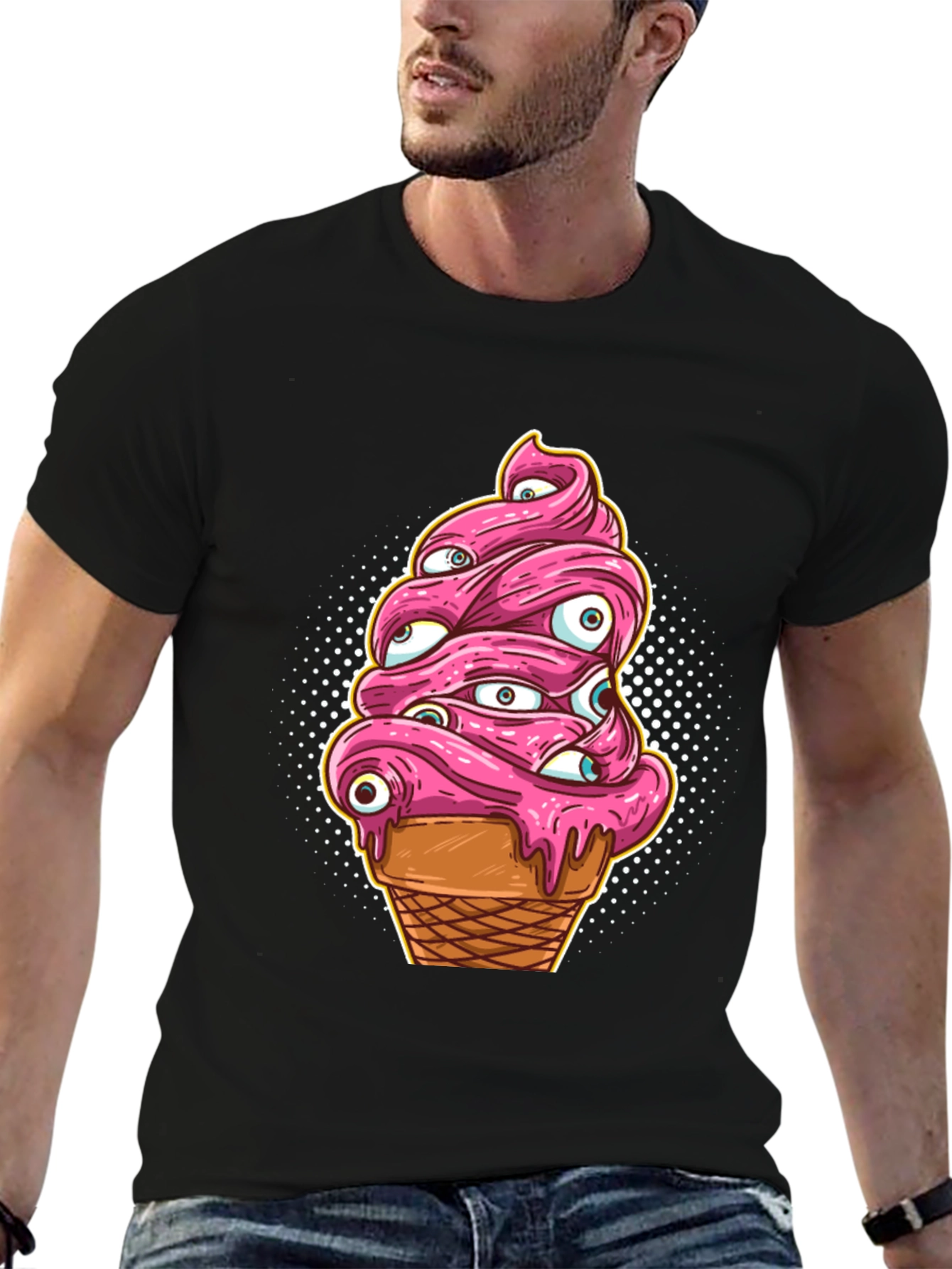 Eye Scream T-Shirt - Creepy Ice Cream Graphic Tee