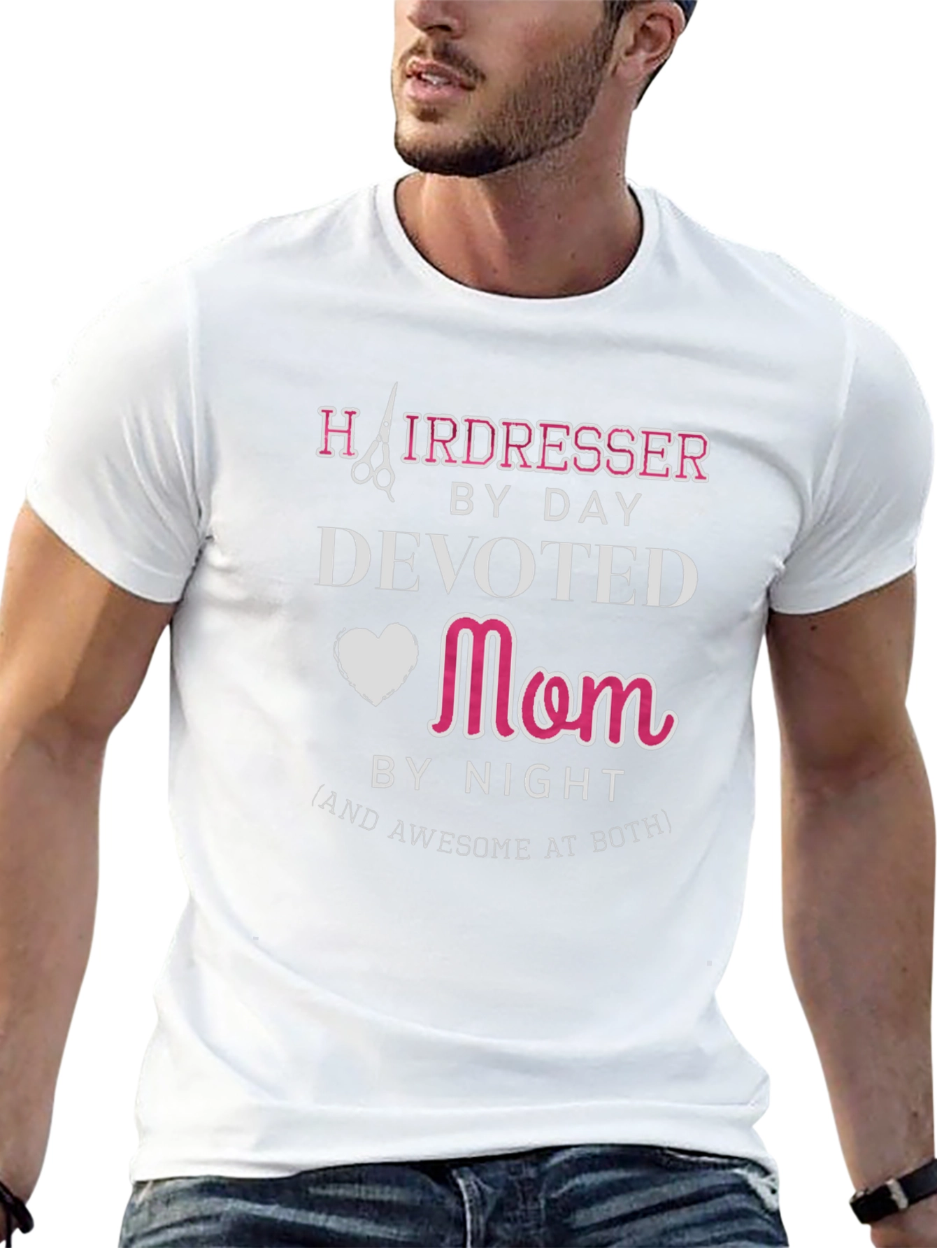 Hairdresser Mom Graphic Tee - Black