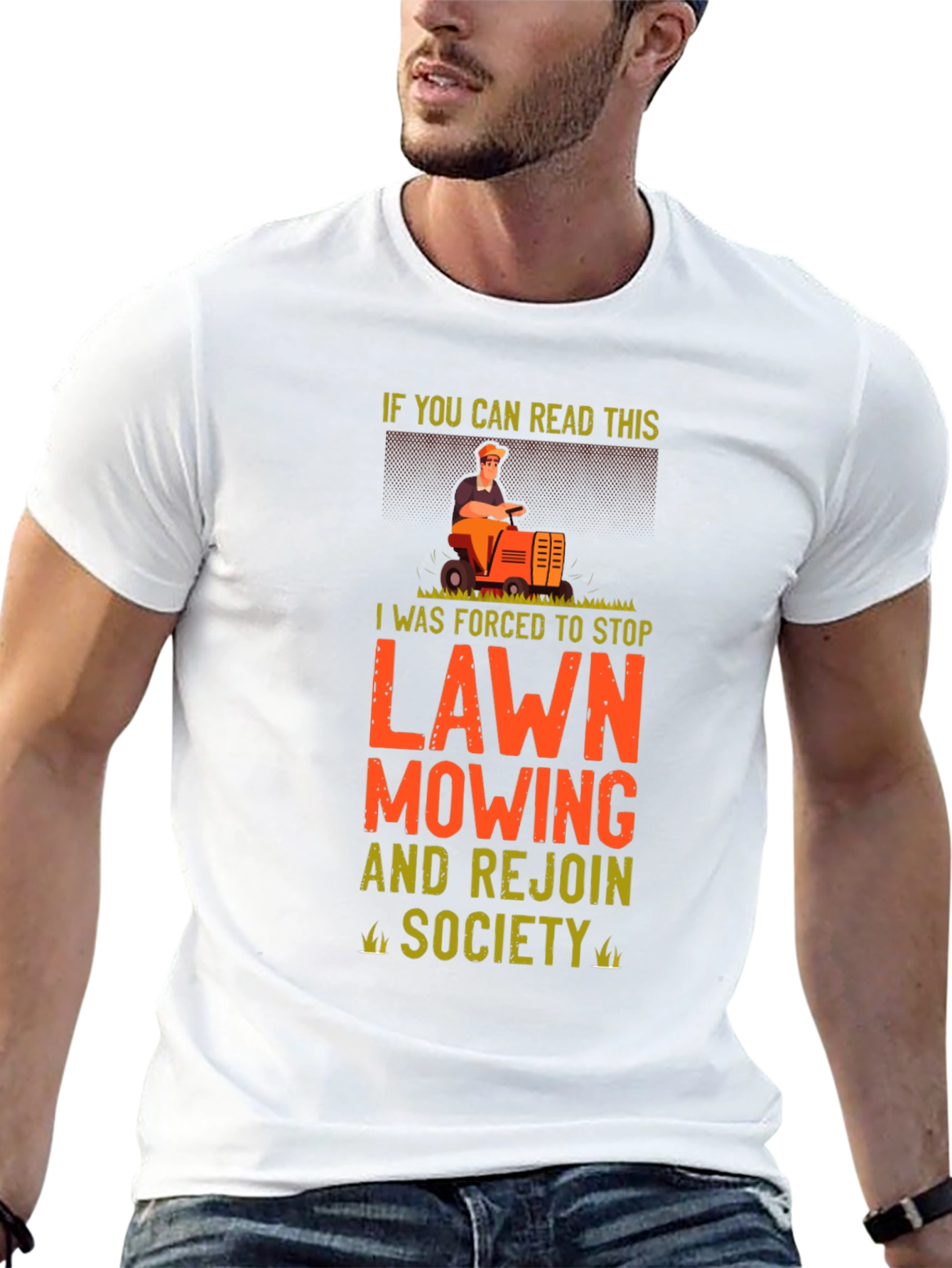 Funny Lawn Mowing T-Shirt