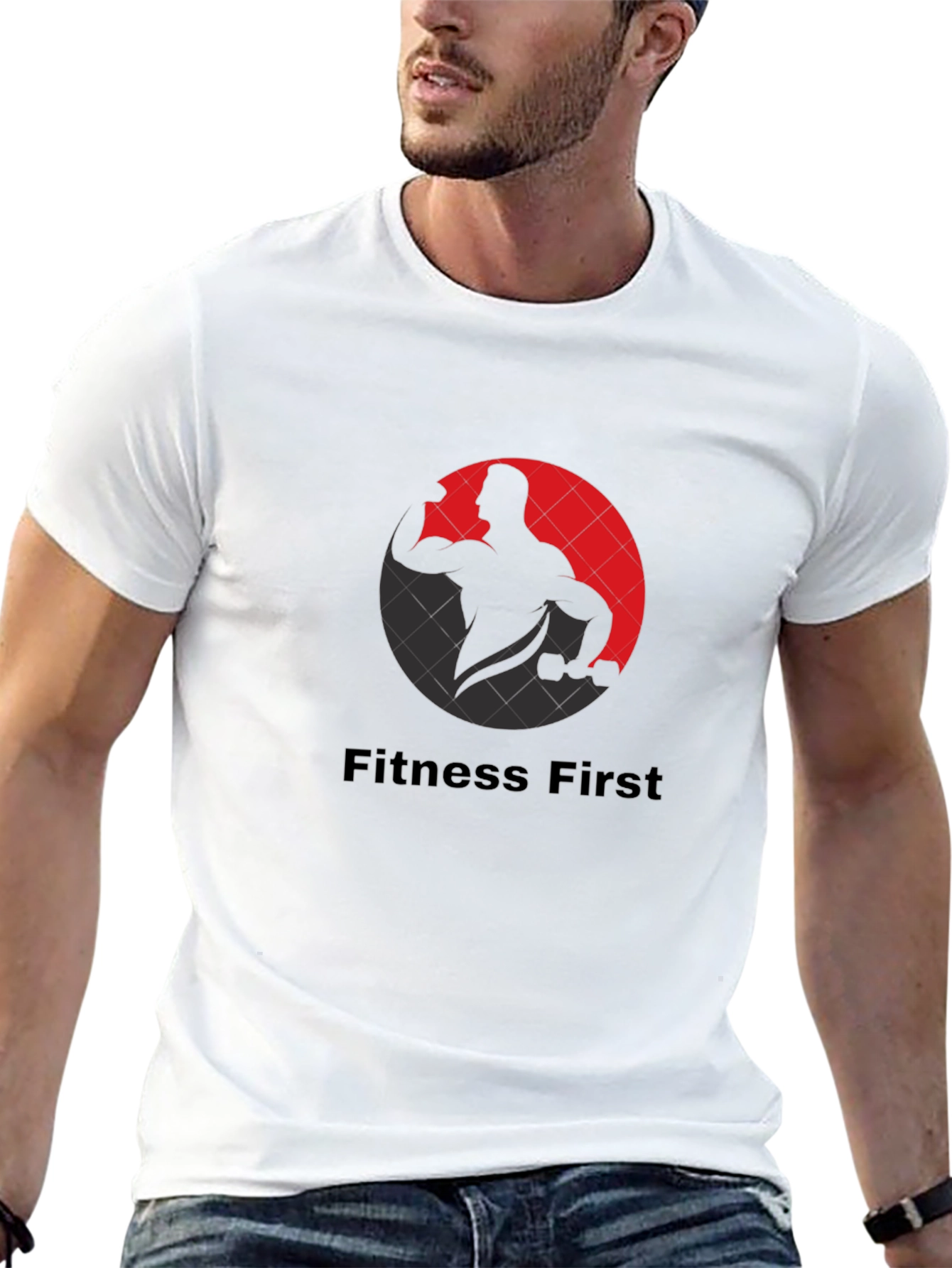 Fitness First Graphic Black T-Shirt