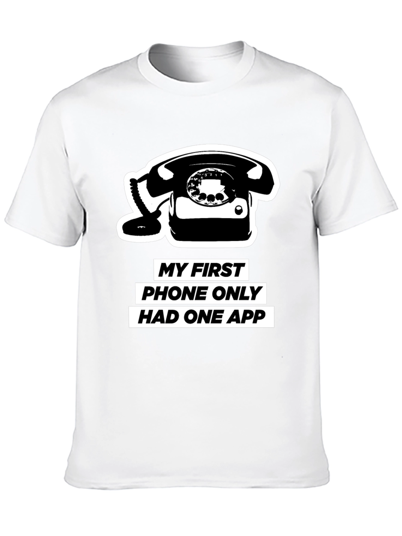 Retro Phone T-Shirt - One App Only!