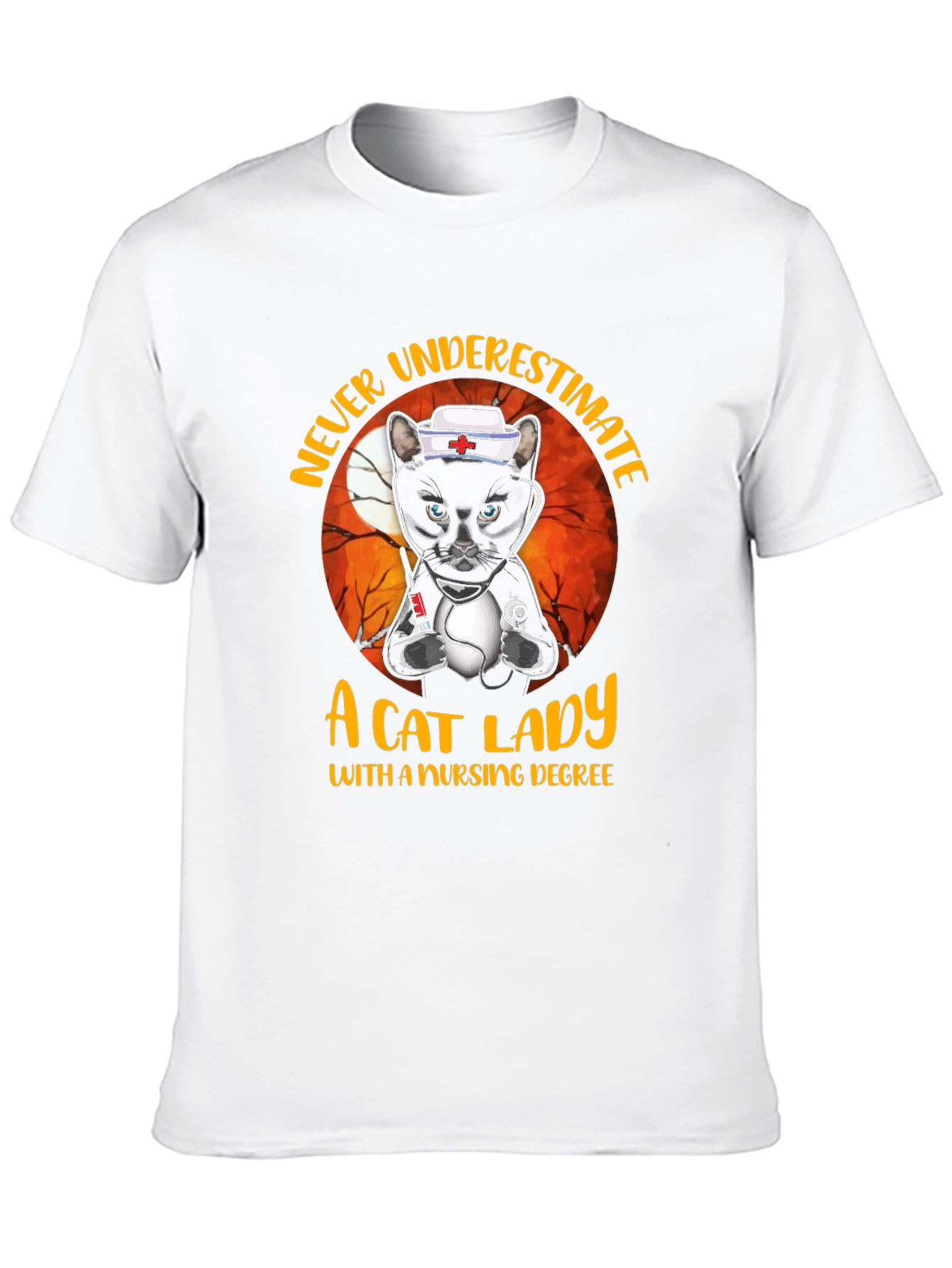 Cat Lady Nurse T-Shirt