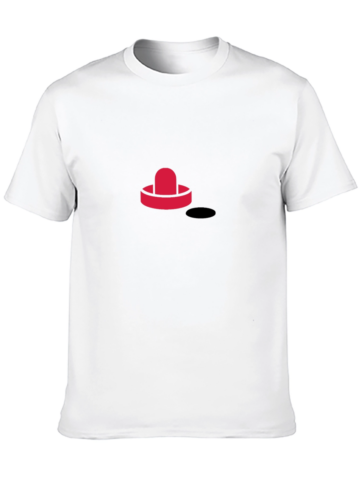 Cool Hockey Puck Graphic Tee - Black