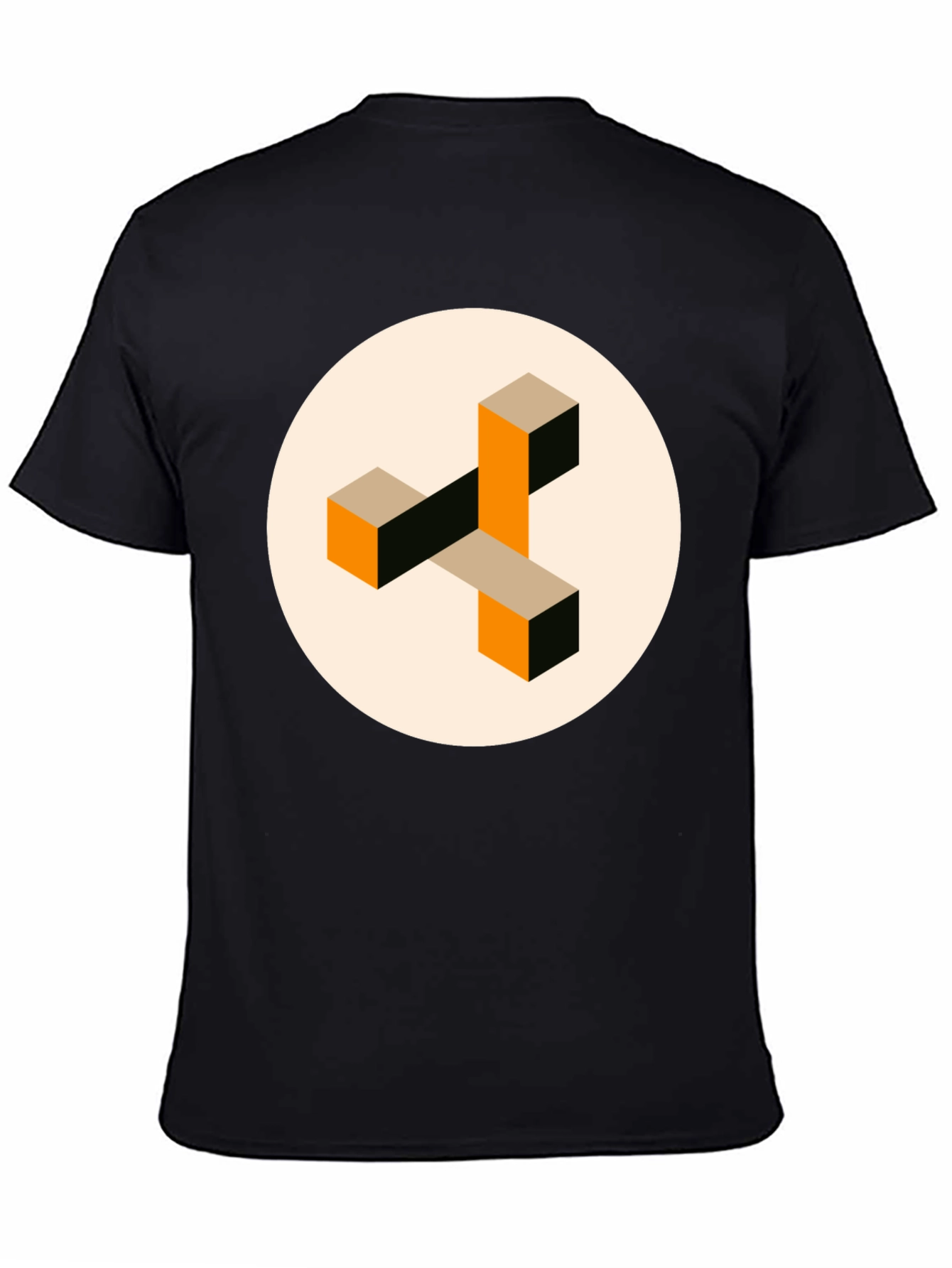 Abstract Geometric Graphic Print Crew Neck T-Shirt