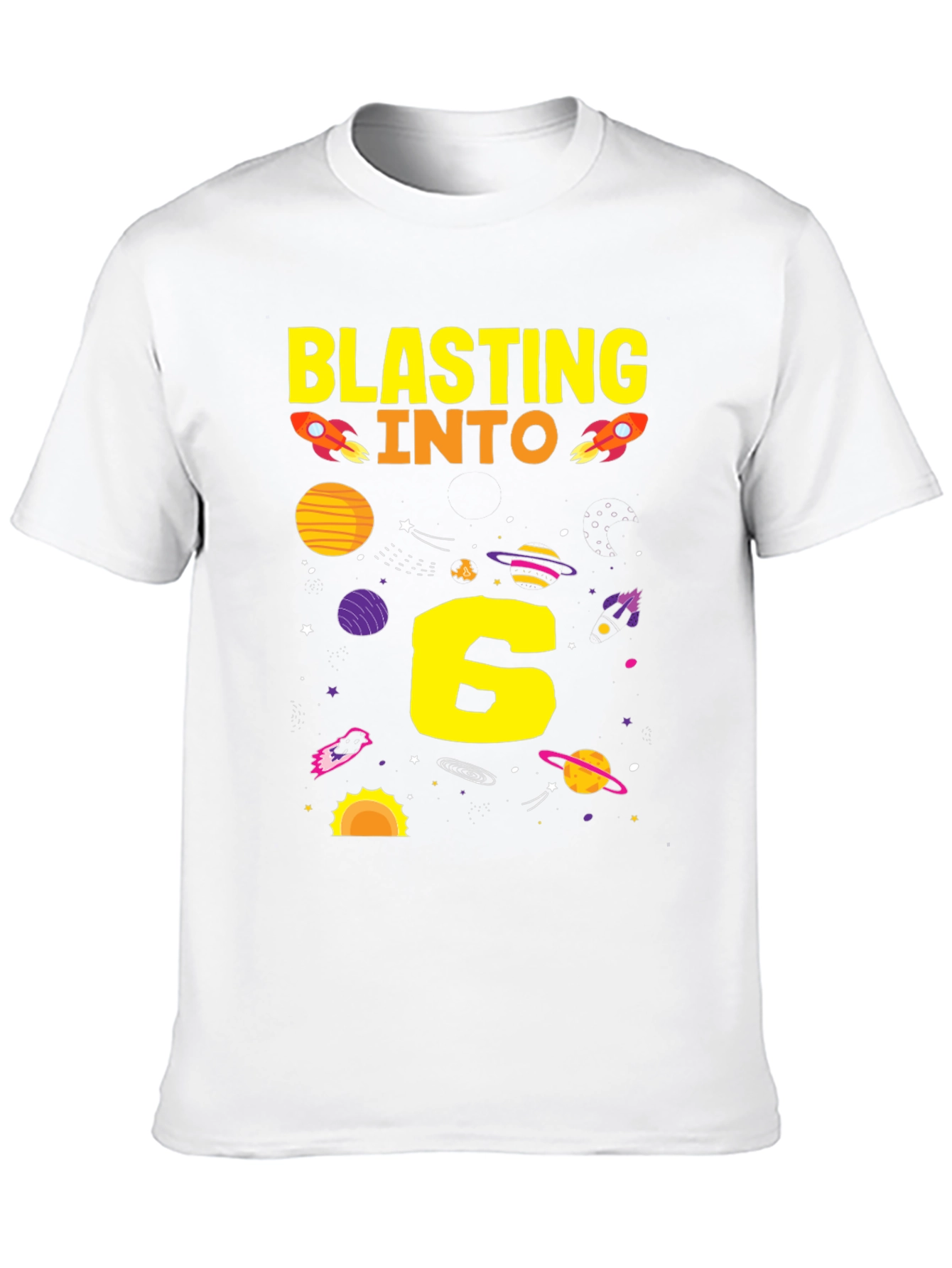 Blasting Into 6th Birthday T-Shirt
