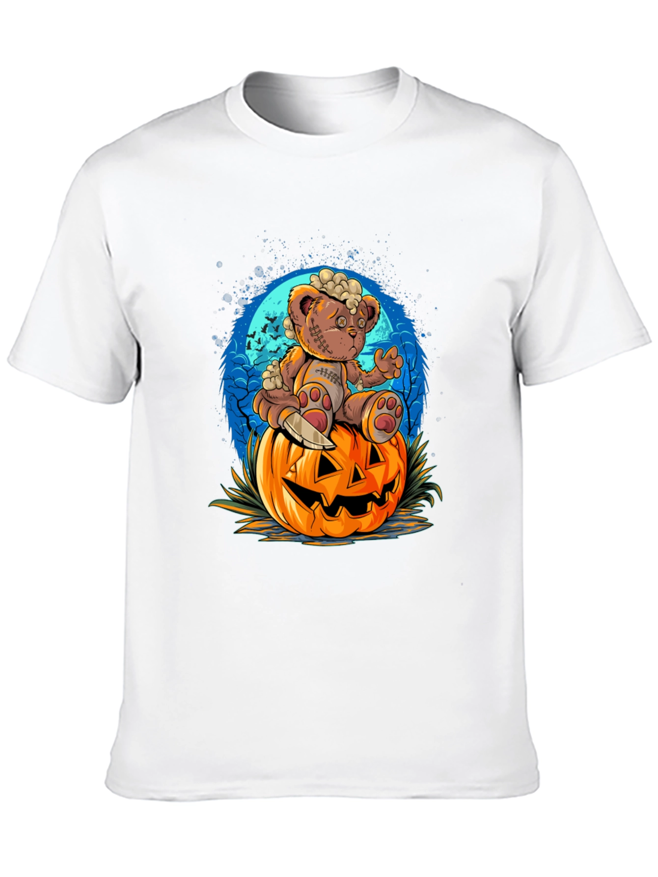 Halloween Teddy Bear Pumpkin T-Shirt