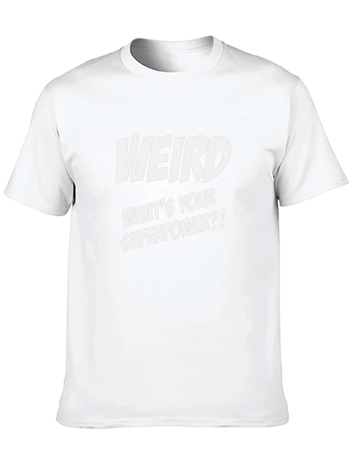 Weird Superpower Black Graphic Tee