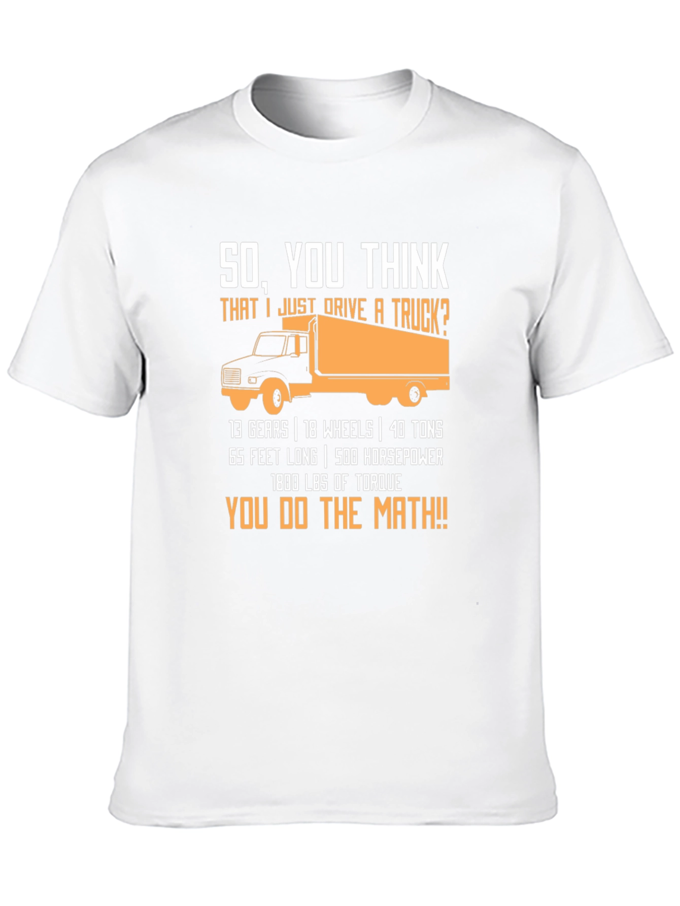 Trucker Math Black T-Shirt