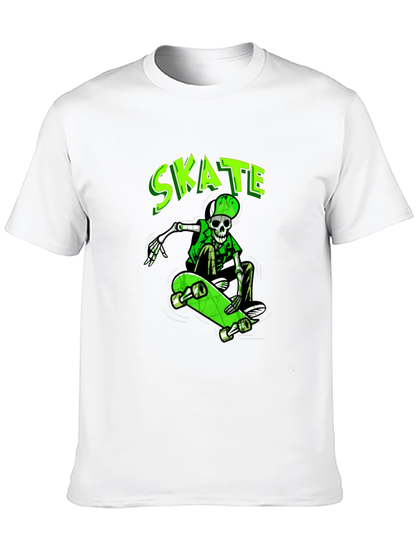Skate Skeleton Graphic Tee - Cool & Unique Design
