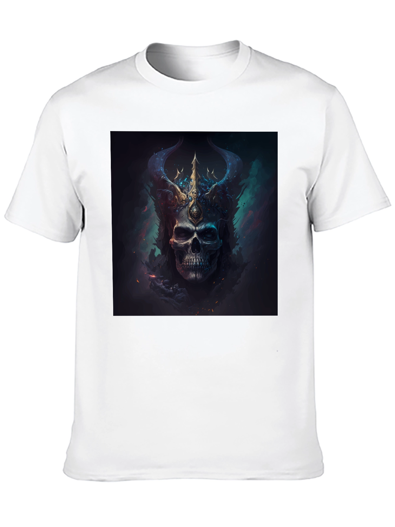 Skull King Graphic Tee - Dark Fantasy Style