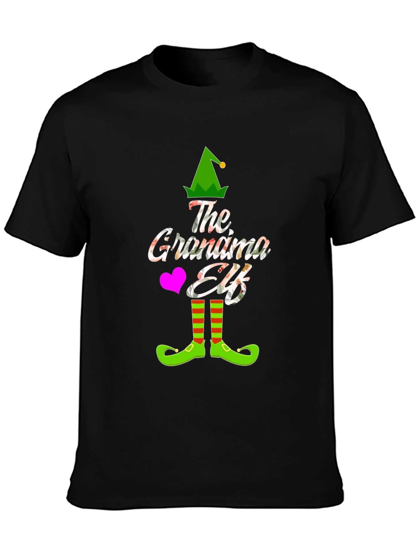 Grandma Elf T-Shirt - Festive Holiday Tee