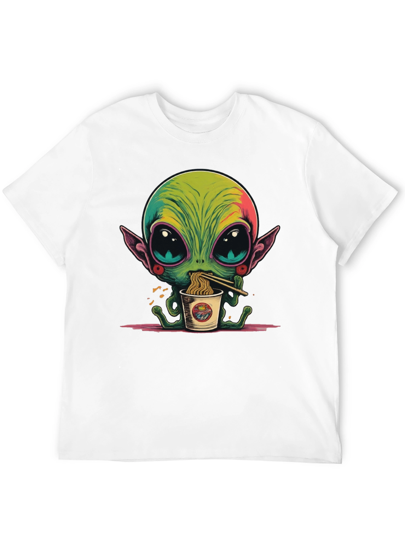 Alien Ramen T-Shirt - Unique Graphic Tee