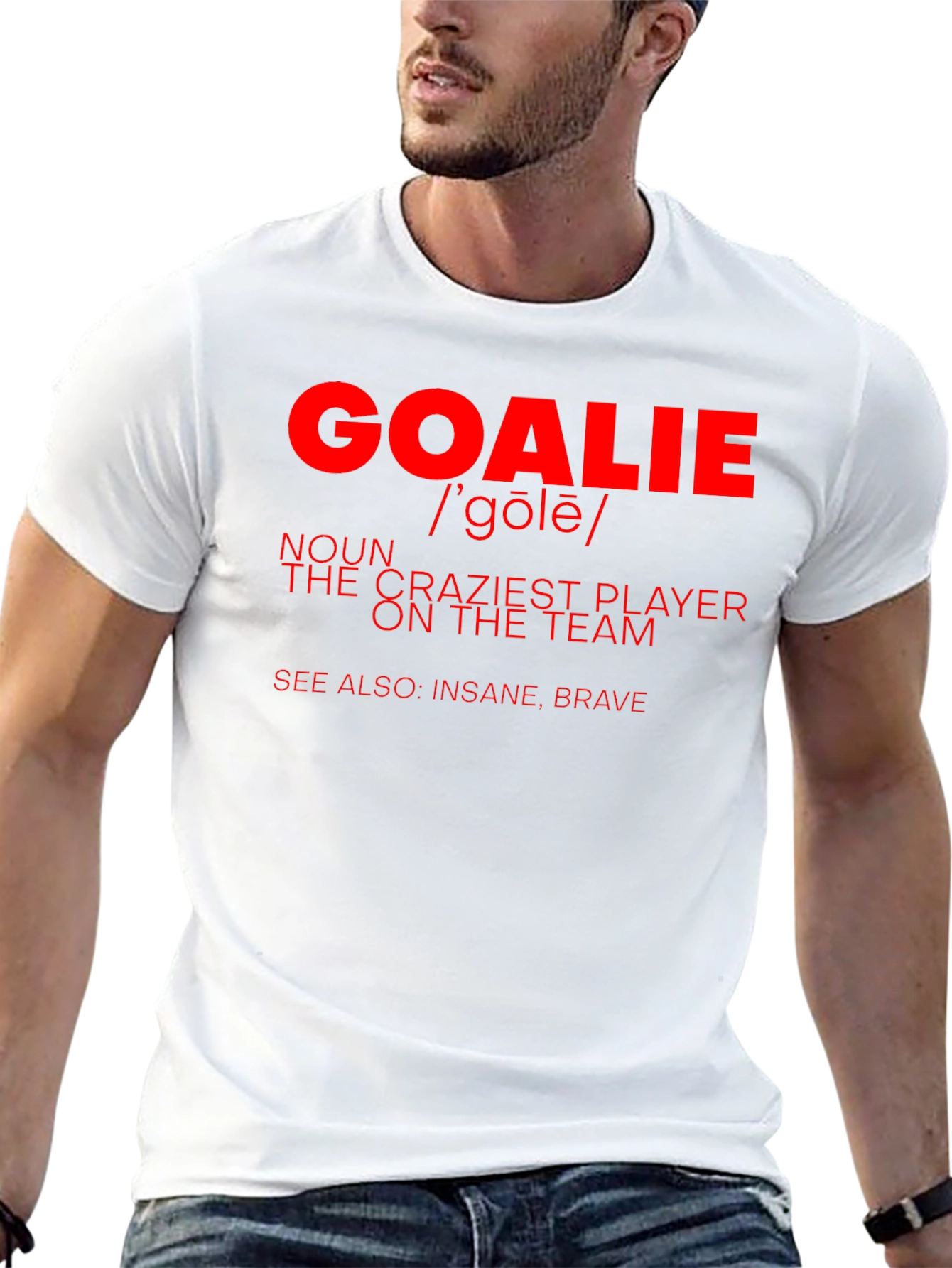 Goalie Definition Graphic T-Shirt - Crazy Player Tee