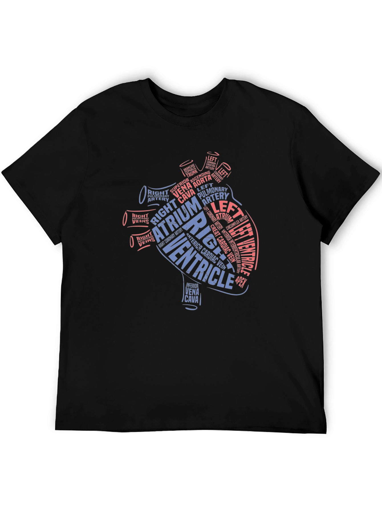 Anatomical Heart Word Art T-Shirt - Medical Gift