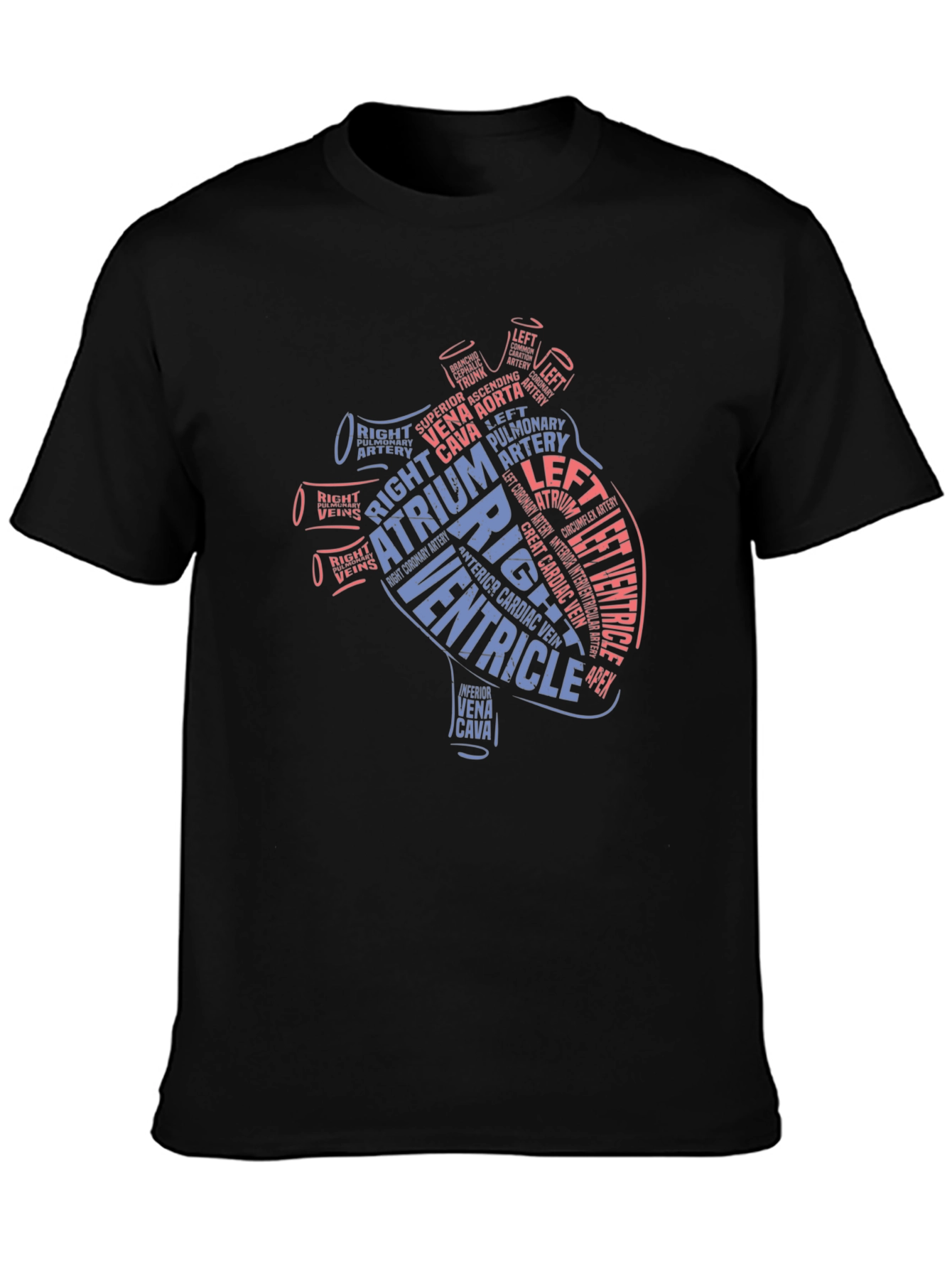 Anatomical Heart Word Art T-Shirt - Medical Gift
