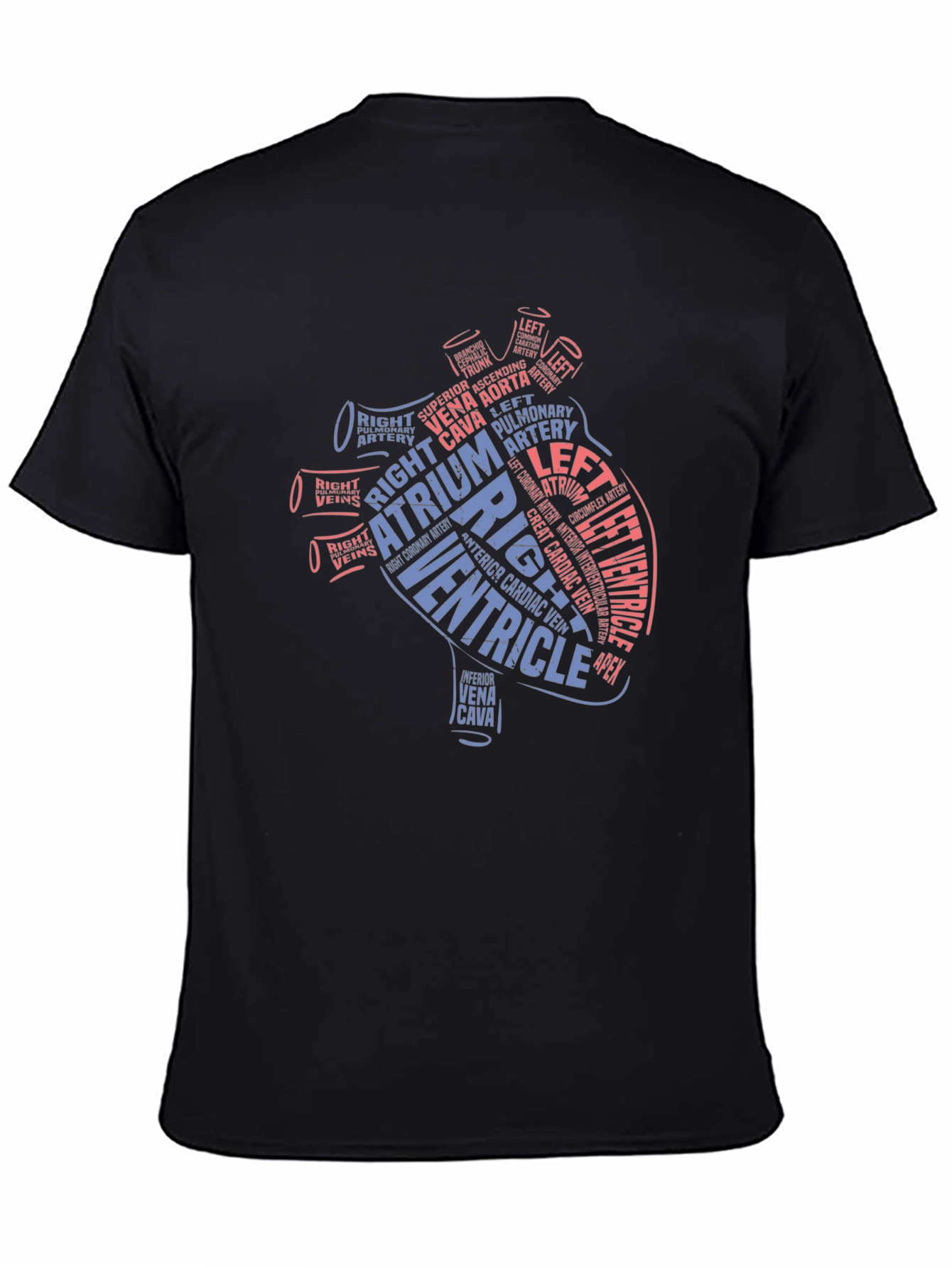 Anatomical Heart Word Art T-Shirt - Medical Gift