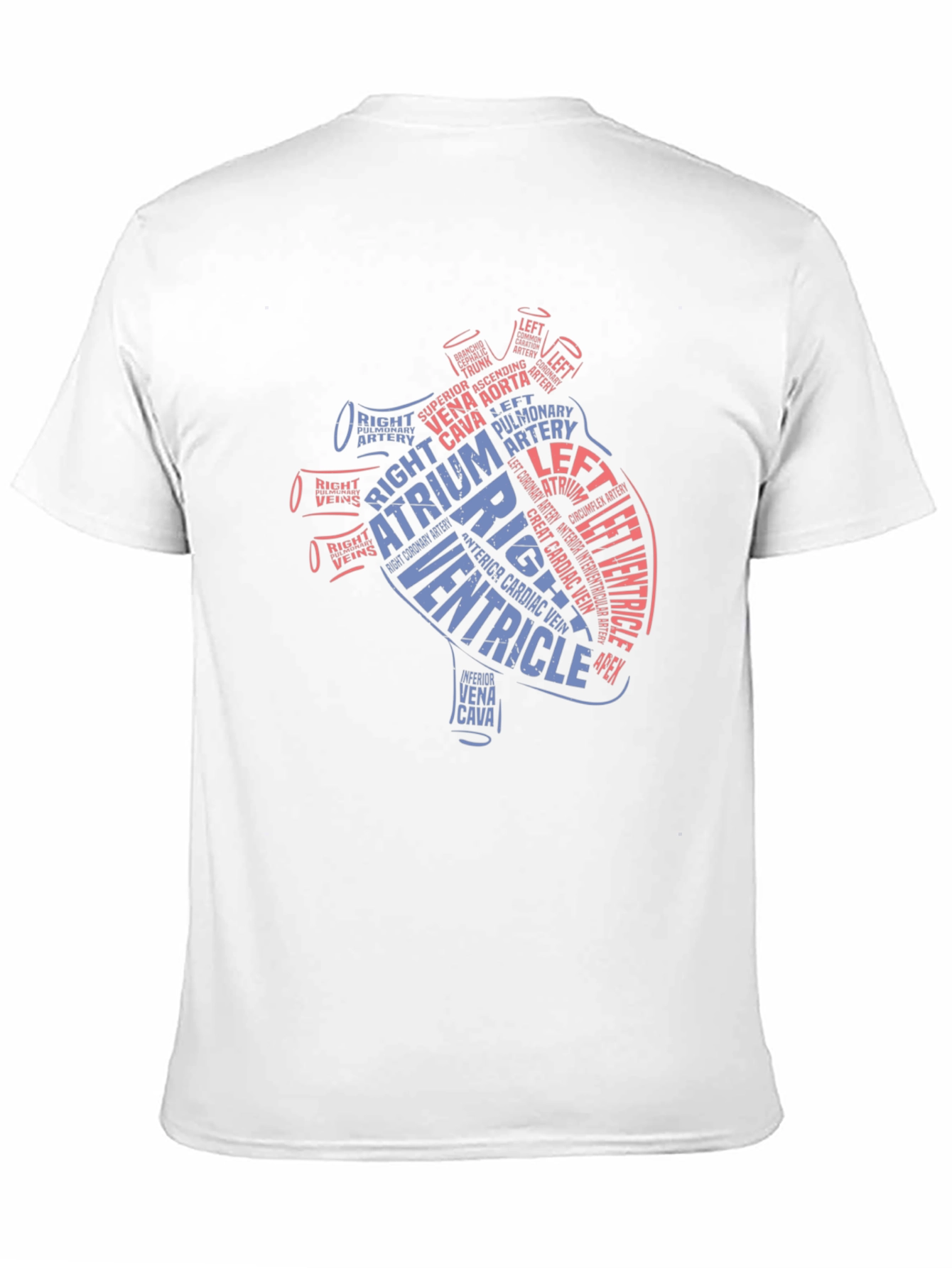 Anatomical Heart Word Art T-Shirt - Medical Gift