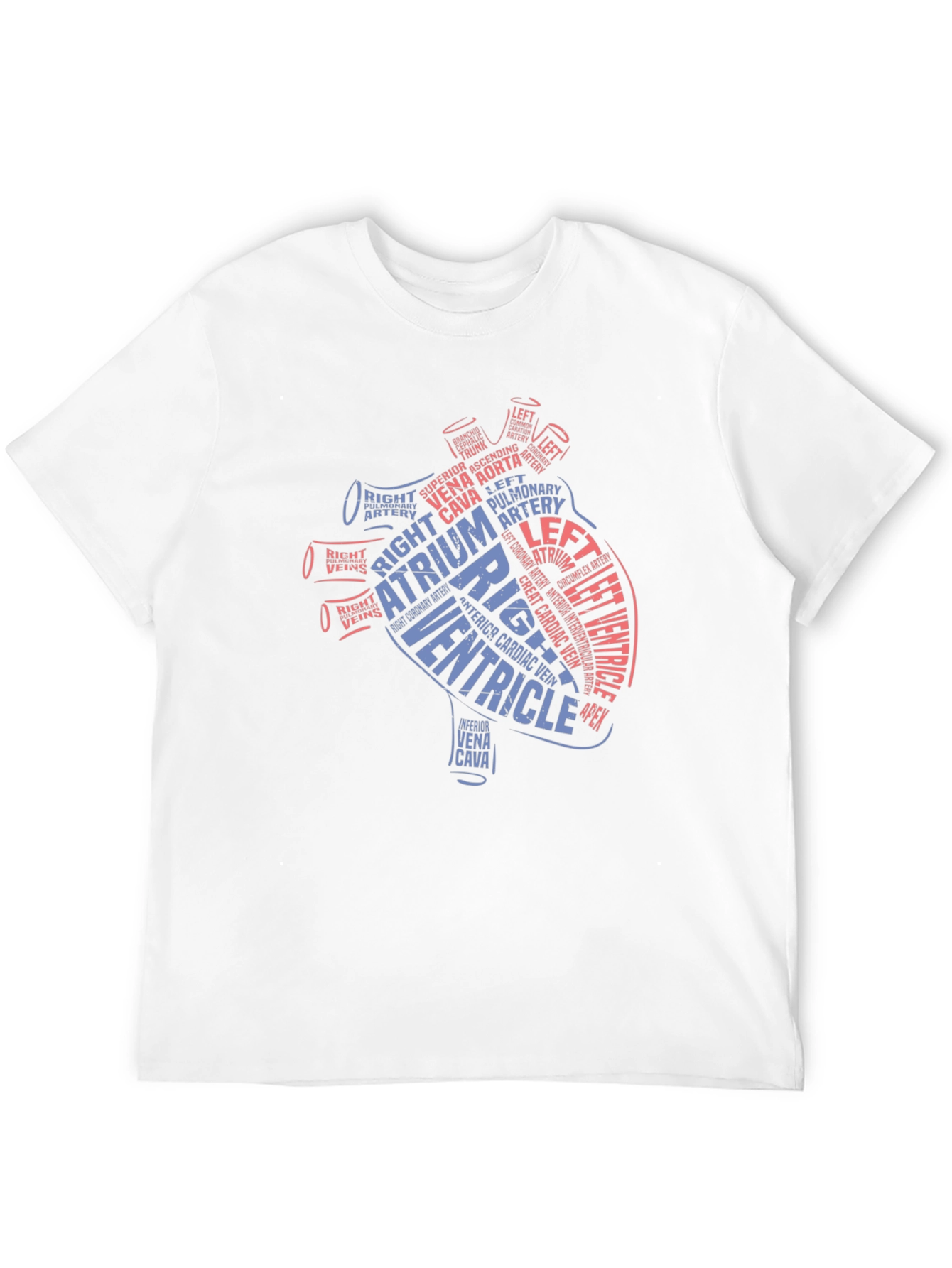 Anatomical Heart Word Art T-Shirt - Medical Gift