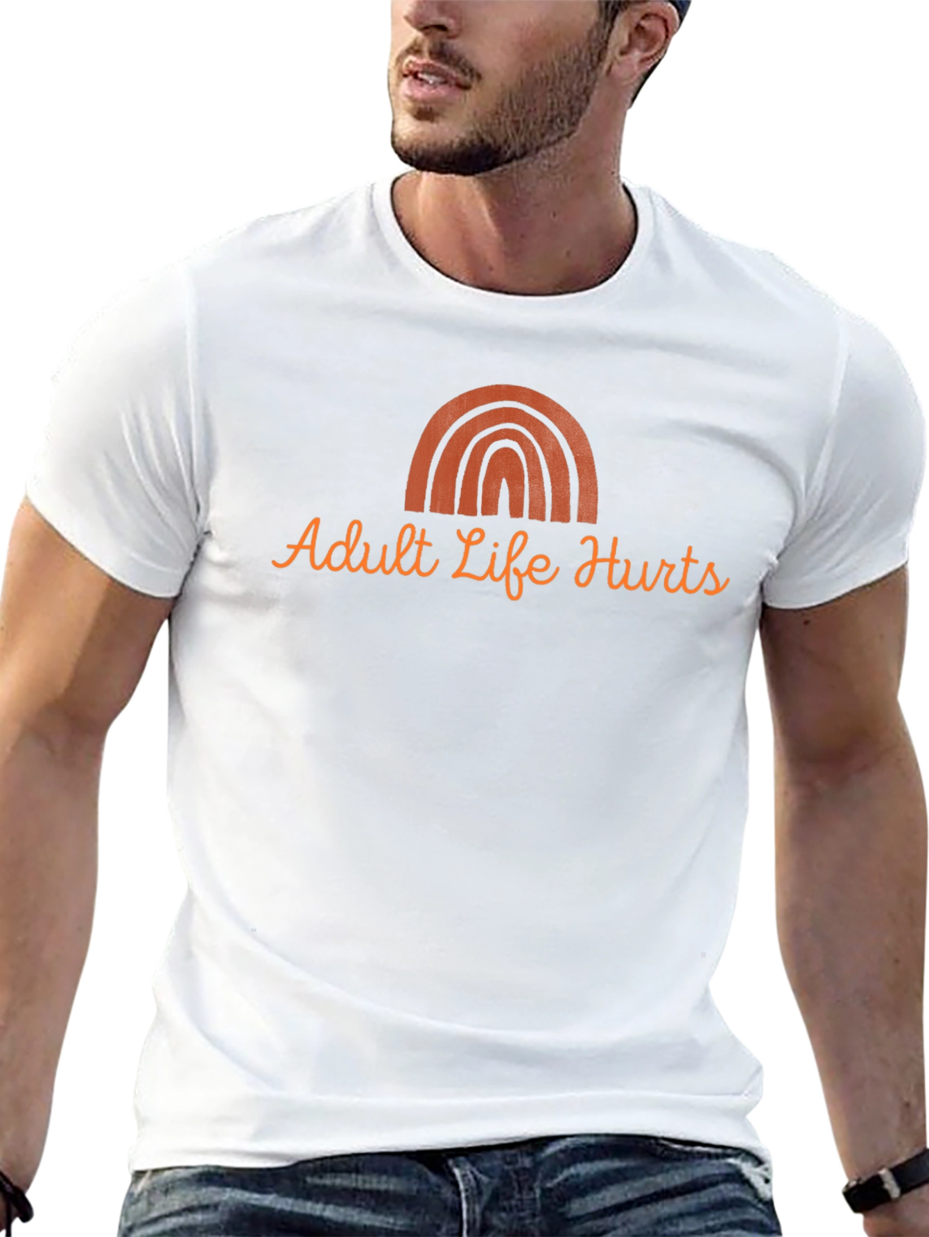 Adult Life Hurts Graphic Tee - Trendy Casual Wear