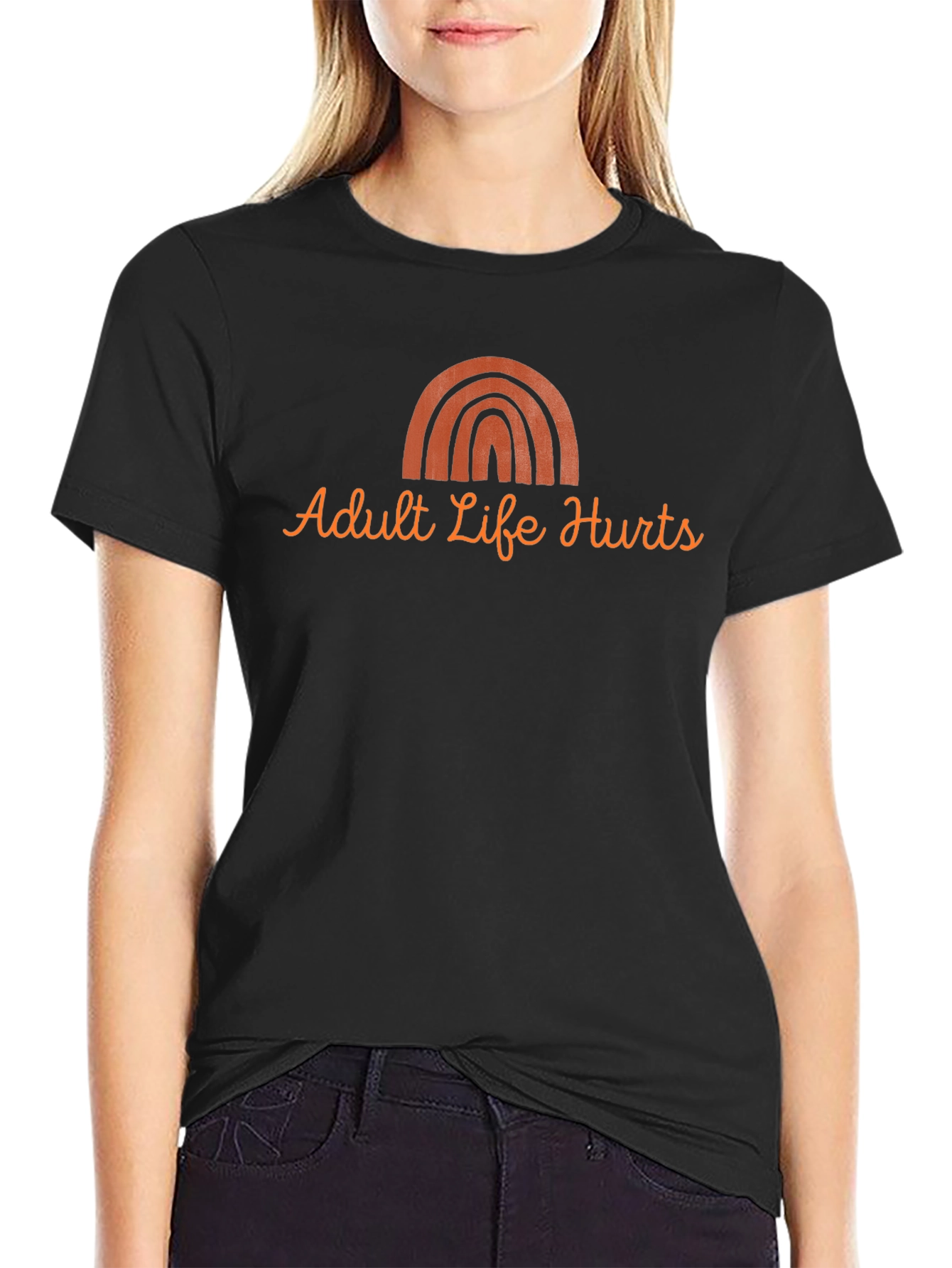 Adult Life Hurts Graphic Tee - Trendy Casual Wear