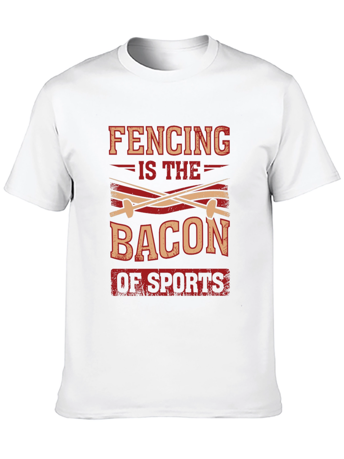 Fencing is the Bacon of Sports Black T-Shirt
