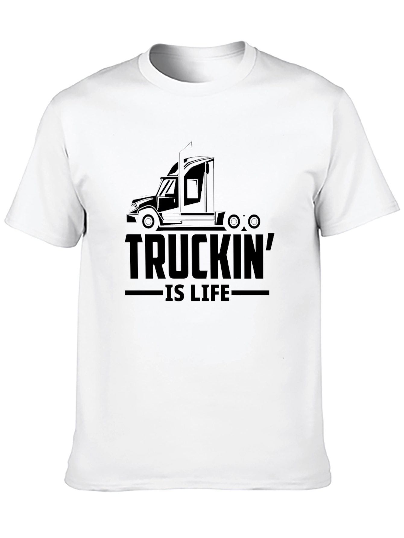 Truckin is Life Black T-Shirt
