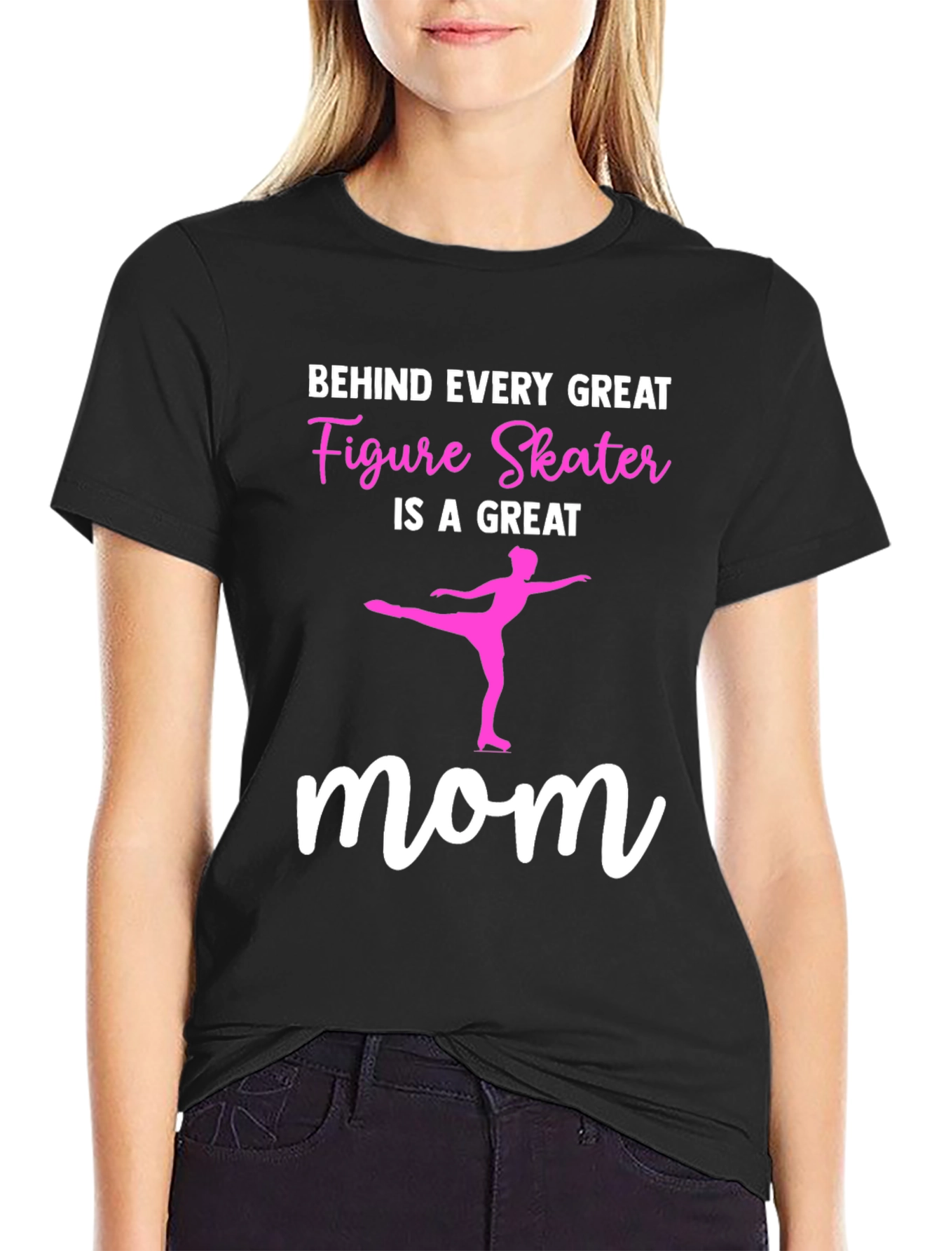 Figure Skater Mom Graphic T-Shirt