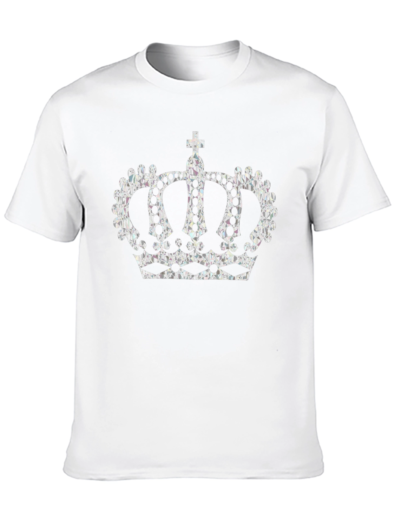 Regal Crown Graphic Tee - Stylish Black T-Shirt