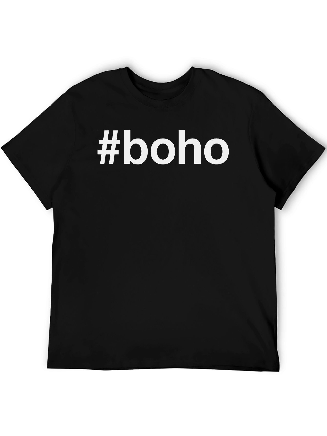 #Boho Graphic Tee - Stylish & Trendy Black T-Shirt