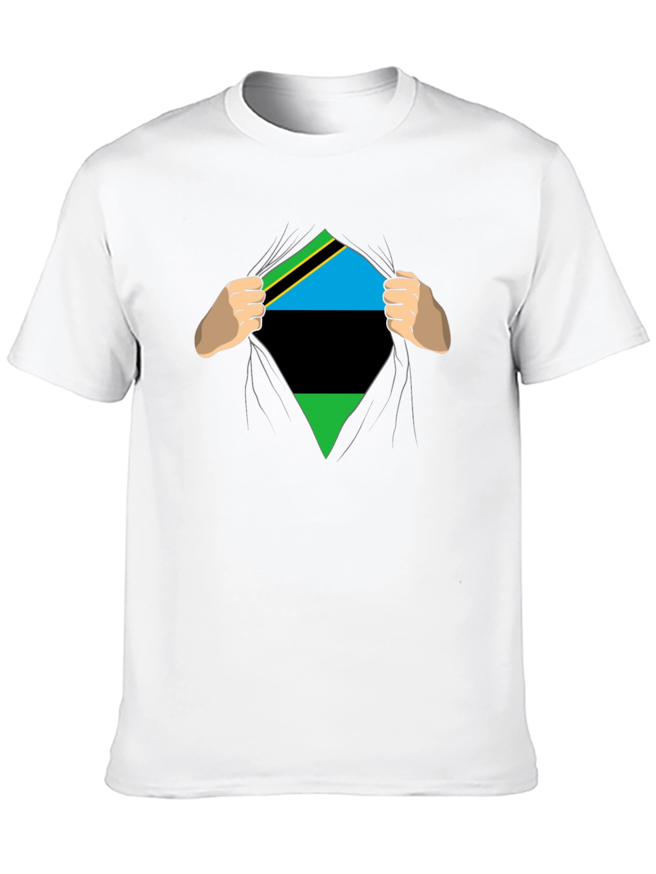 Tanzania Flag Ripped T-Shirt - Show Your Pride!