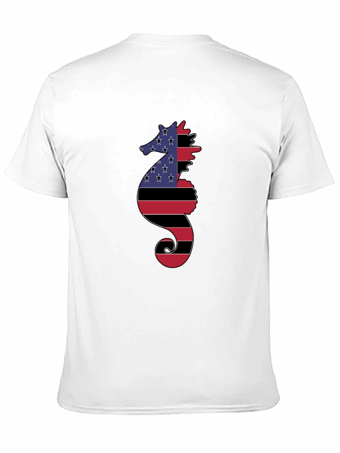 American Flag Seahorse Graphic Tee
