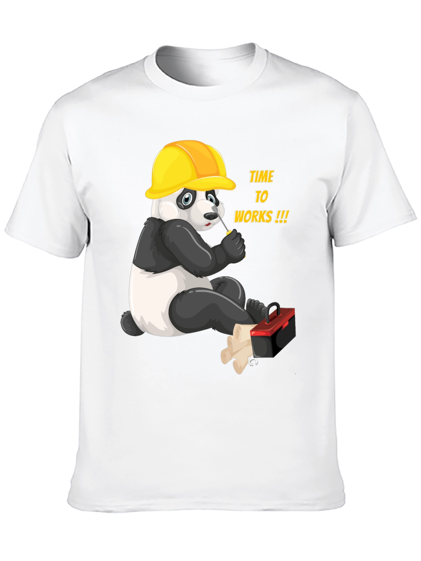 Panda Builder Graphic T-Shirt - Work Ready
