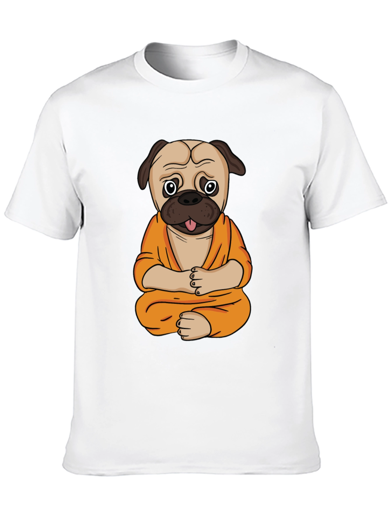 Zen Pug T-Shirt - Meditating Dog Design