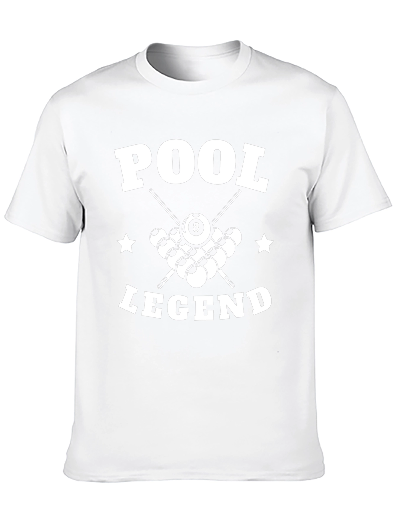 Pool Legend Graphic T-Shirt - Billiards 8-Ball Tee